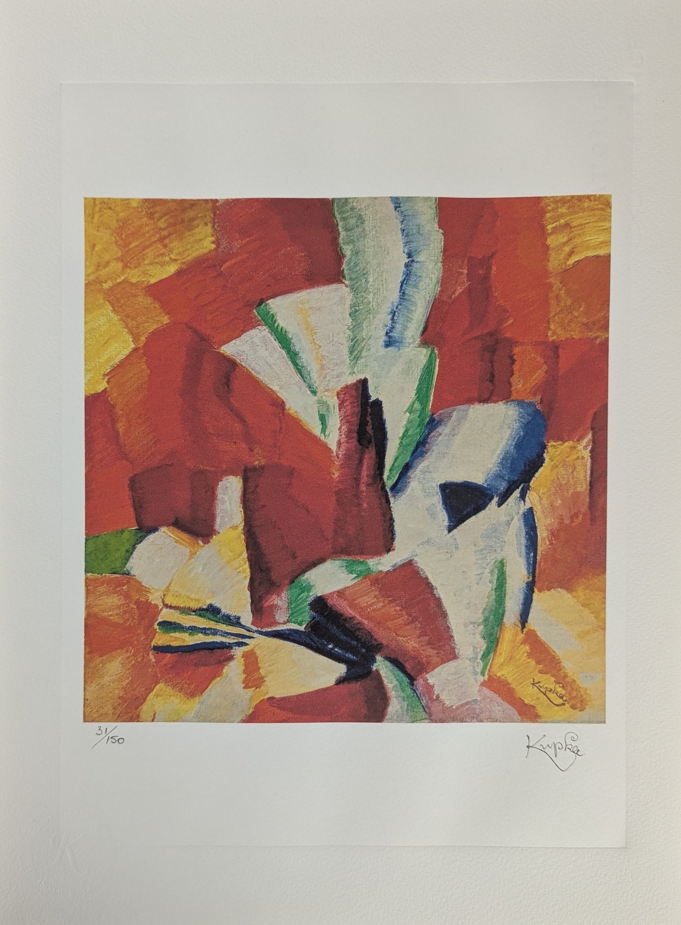 František  Kupka - Étude Sur Fond Rouge