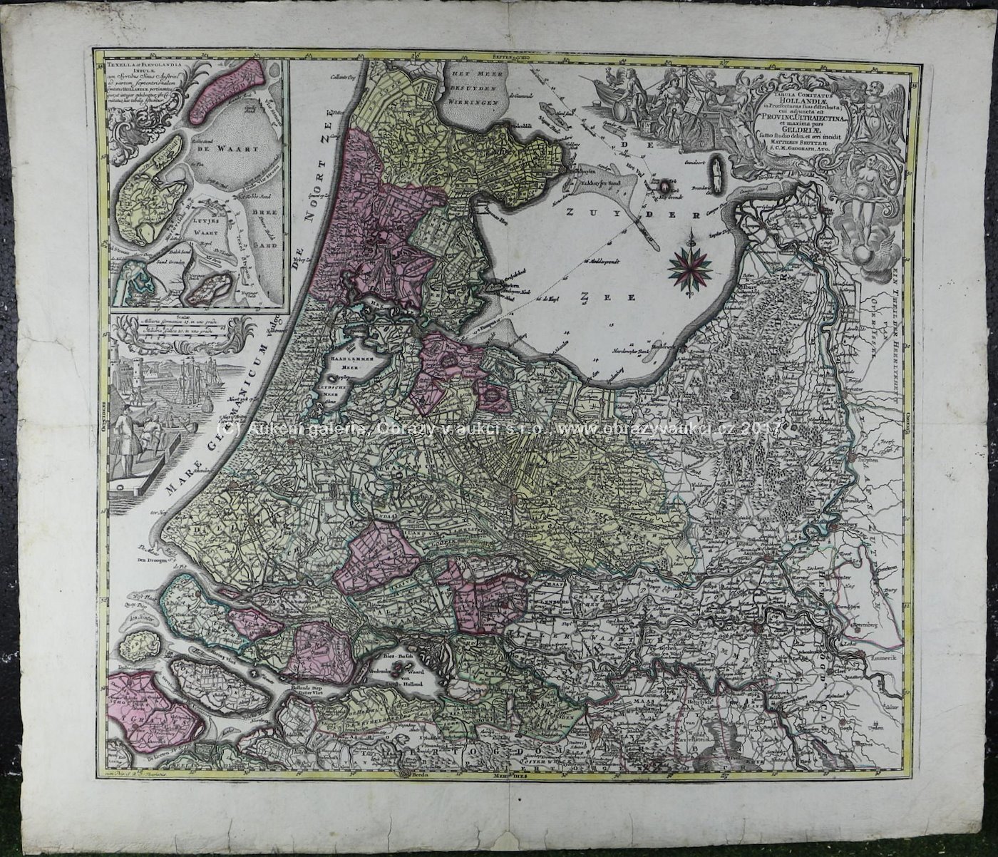 . - Mapa Holandska, polovina 18. stol.
