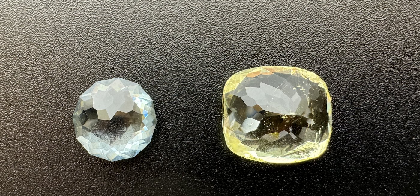 .. - Akvamarín 2,01 ct a ortoklas 6,35 ct