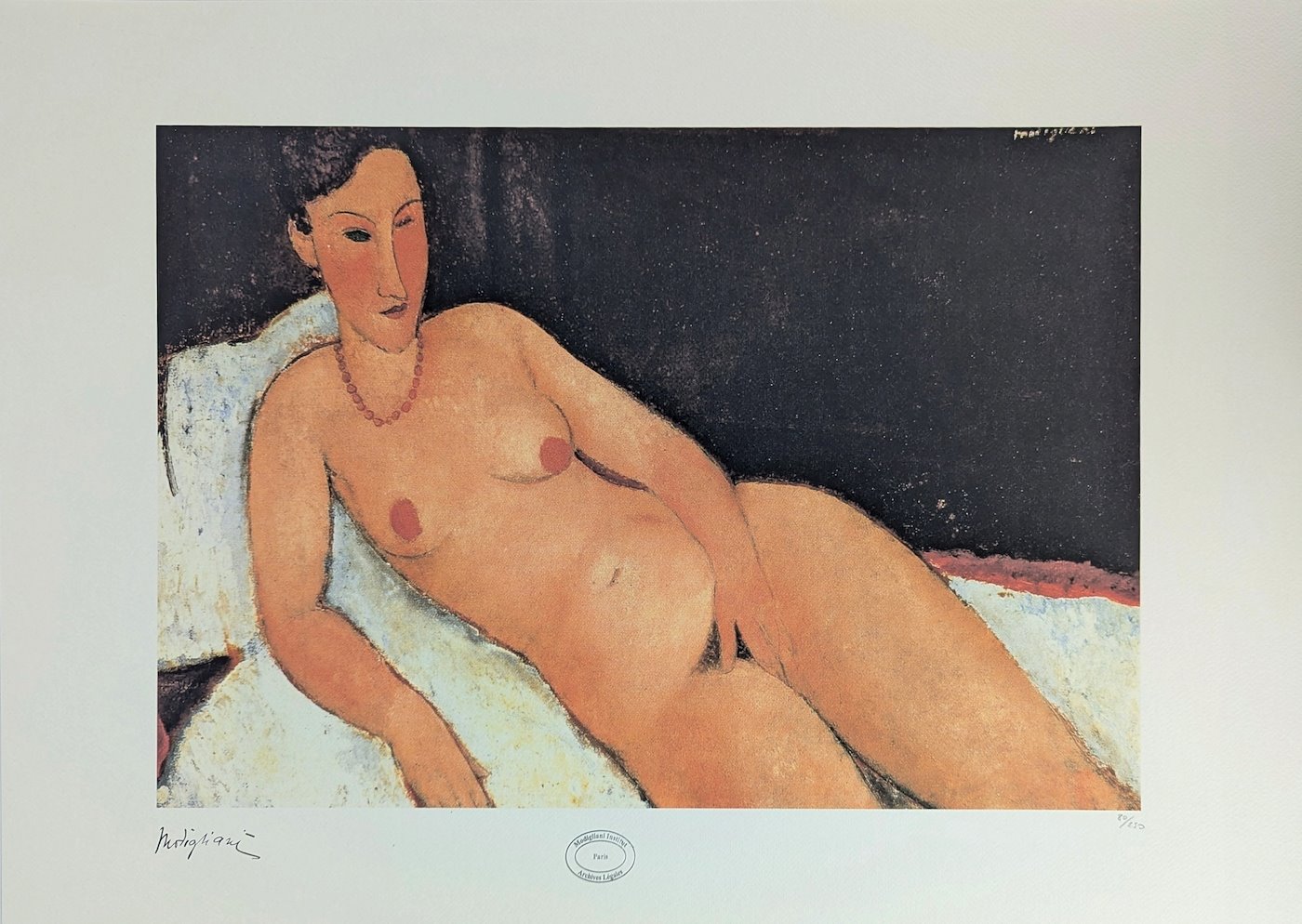 Amedeo Modigliani - Nudo Rosa