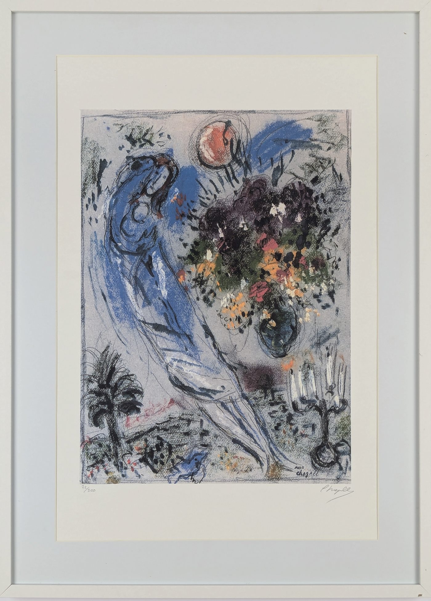 Marc Chagall - Láska při úplňku