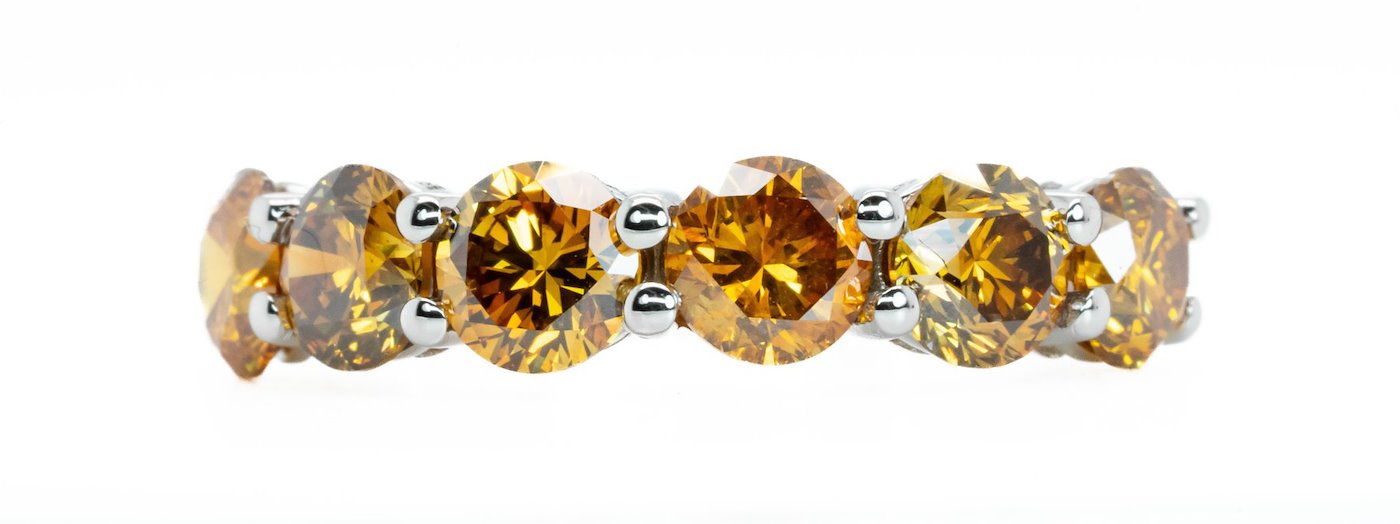 .. - Luxusní prsten s Natural Fancy Vivid Yellowish Orange diamanty 3,05 ct, zlato 750/1000, značeno platnou puncovní značkou "kohout", hrubá hmotnost 3,76 g