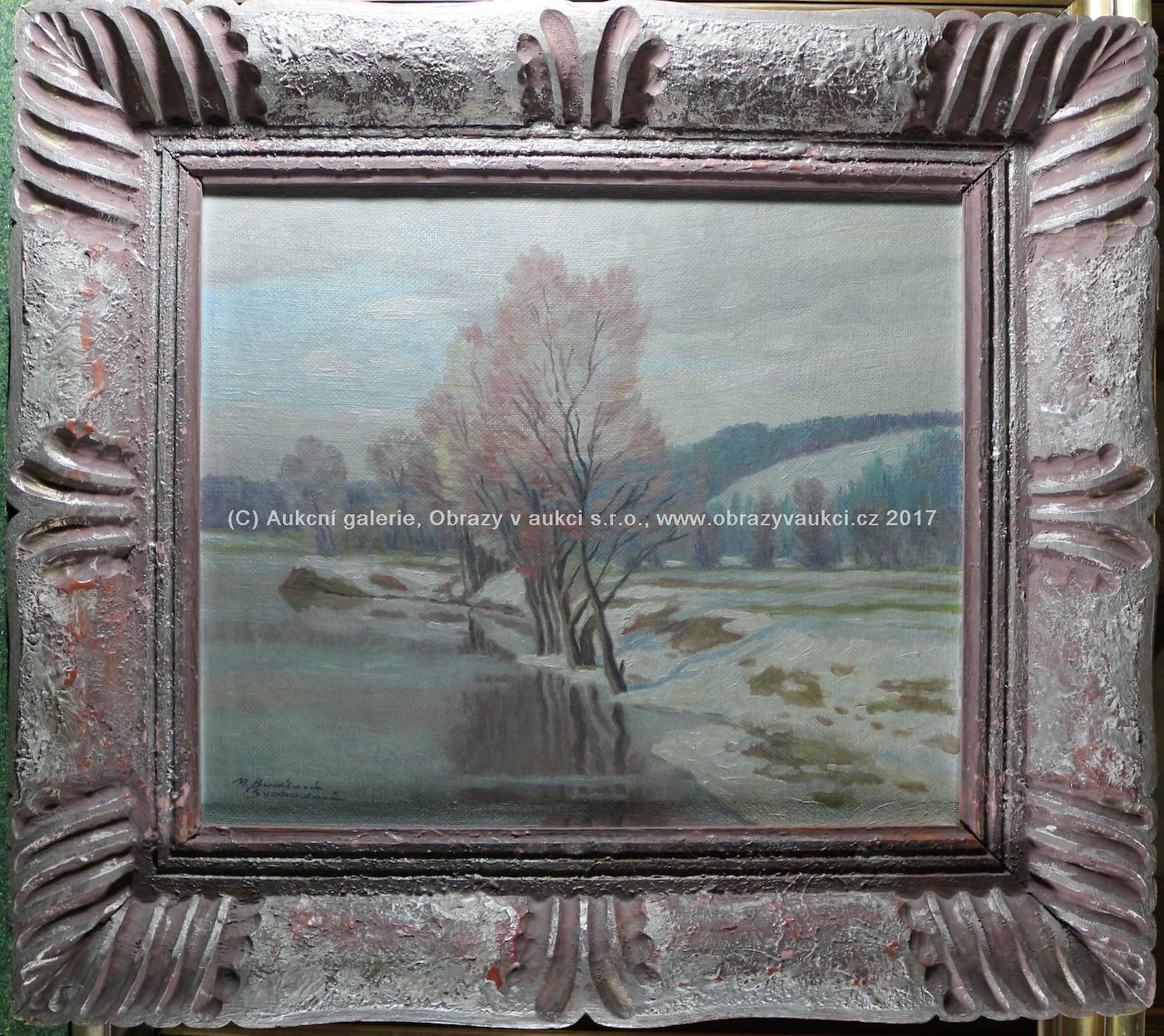 M. Budíková - Svobodová - Zima u řeky