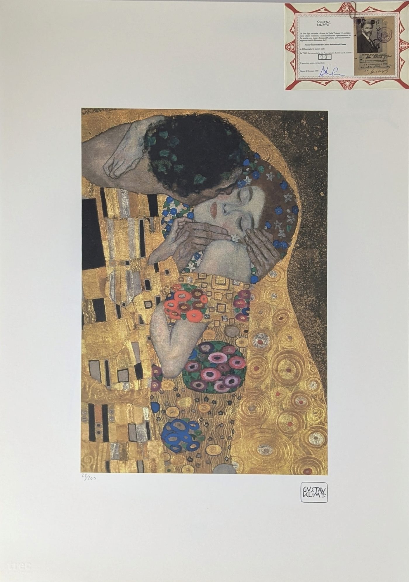 Gustav Klimt - Polibek