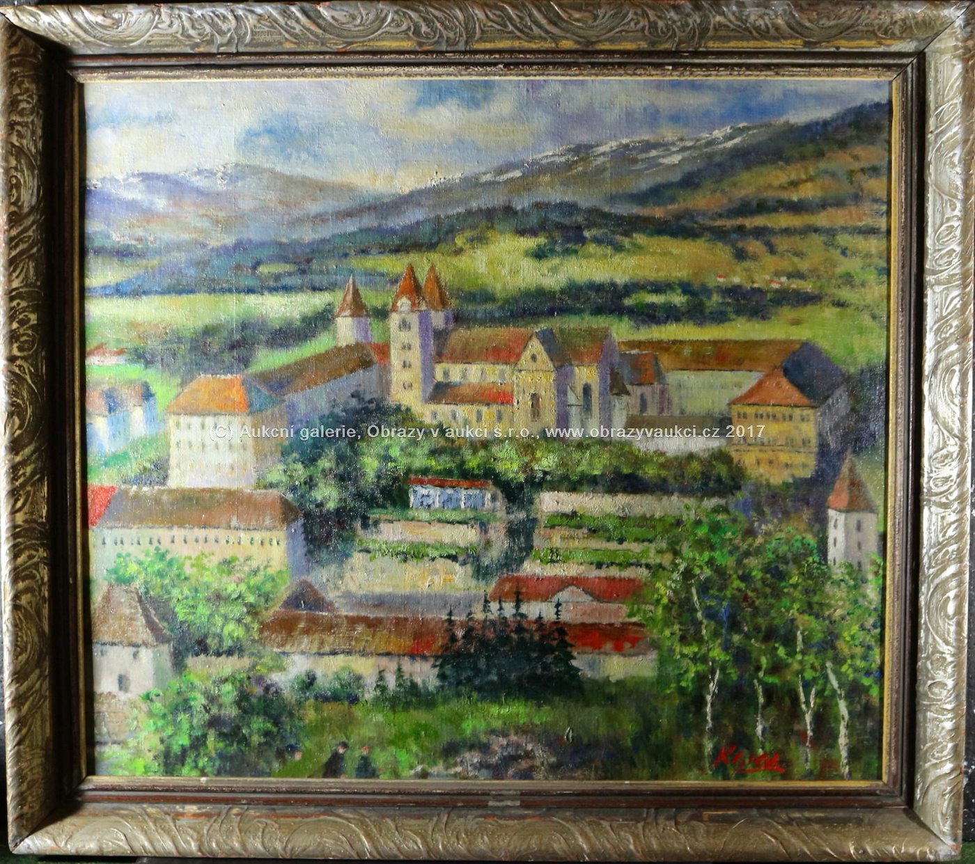 Jan Kojan - Podhorská krajina s klášterem