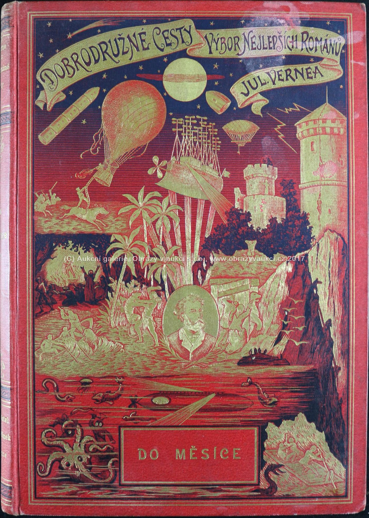Jules Verne, Emil Bayard, A. de Neuivlle - Do měsíce - "Stužka"