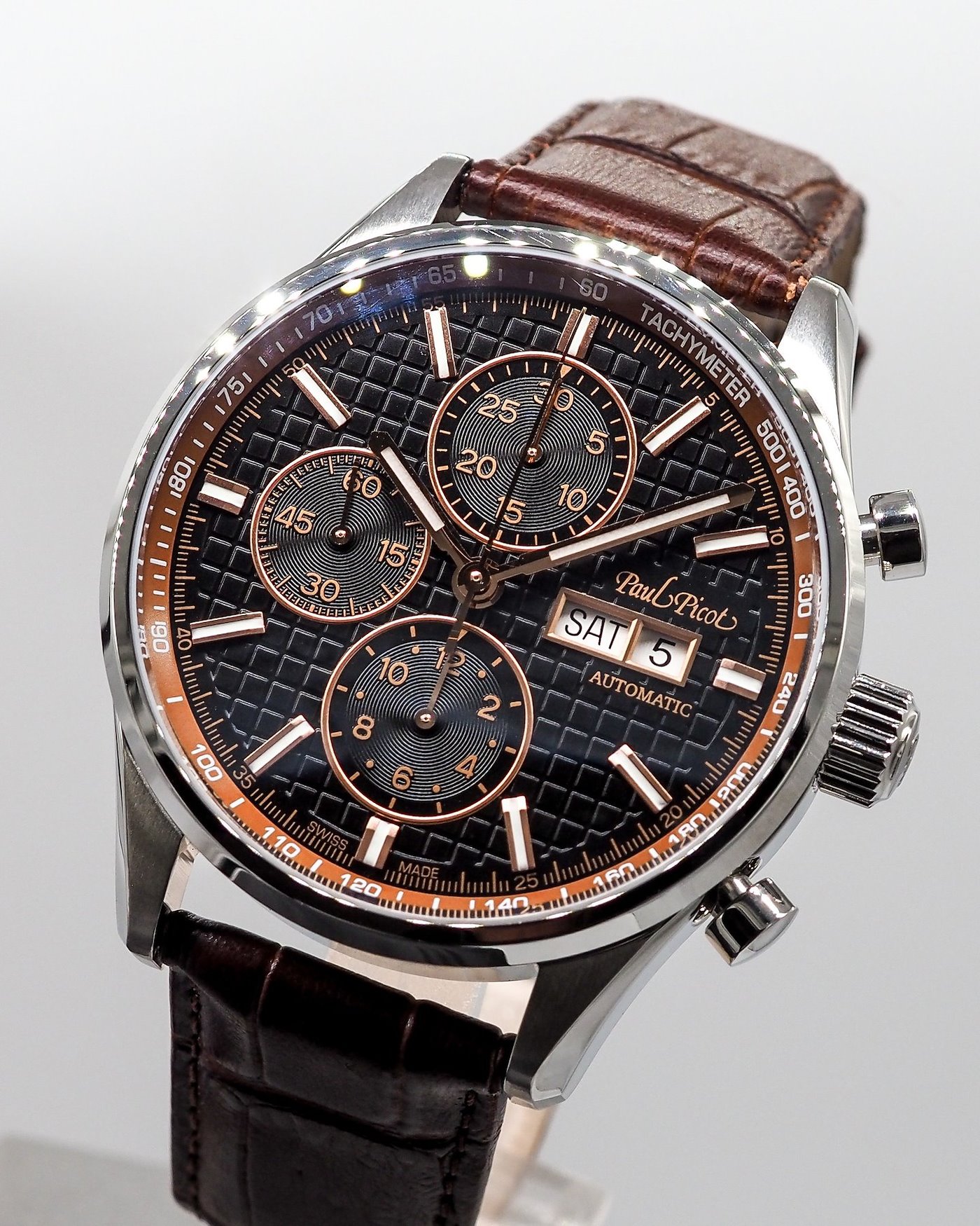 .. - Hodinky Paul Picot BLAZER Automatic Gentleman Chrono „Roue á Colonne“ 