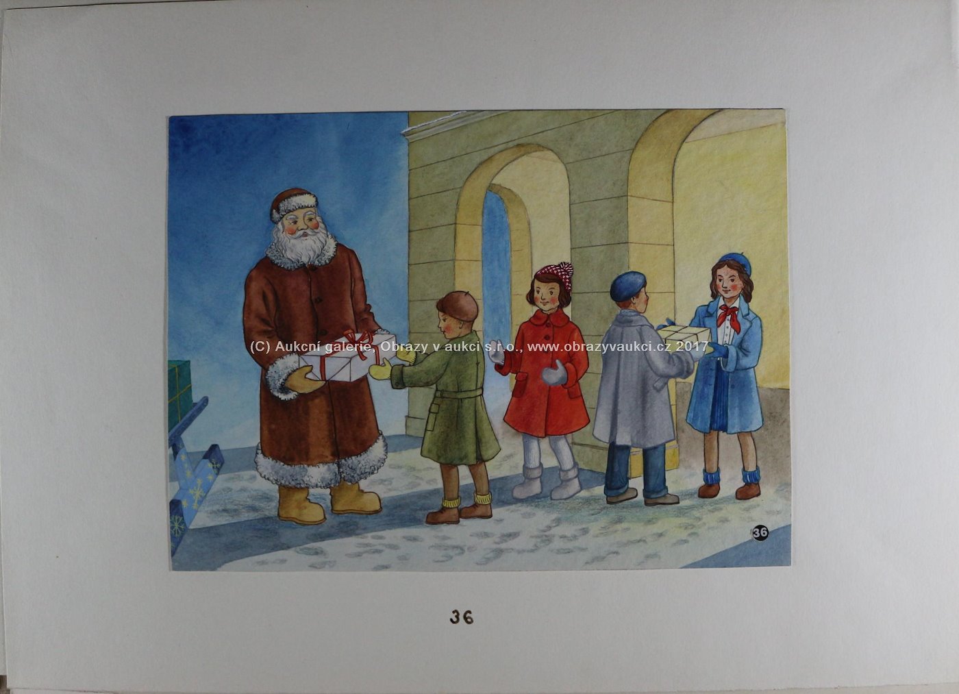 Antonín Hachle - 37 volných listů - ilustrace k filmu Novoroční pohádka