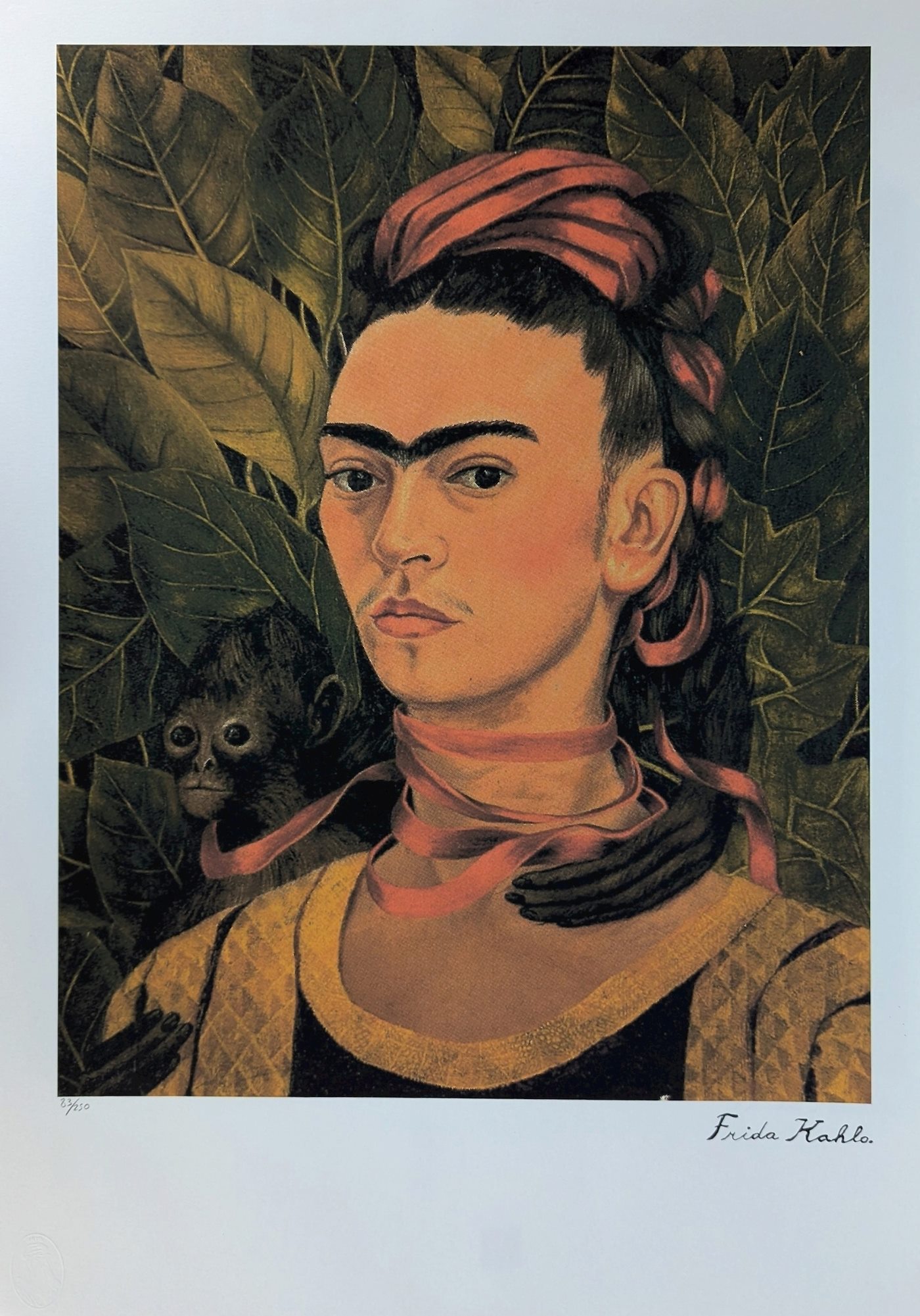 Frida Kahlo - Autoportrét s opicí