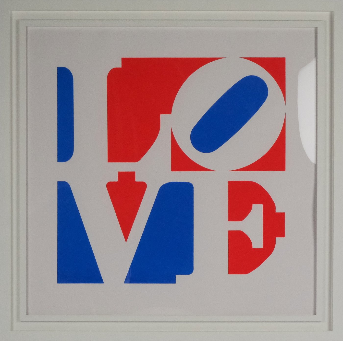 Vzadu přípis Robert Indiana - Love