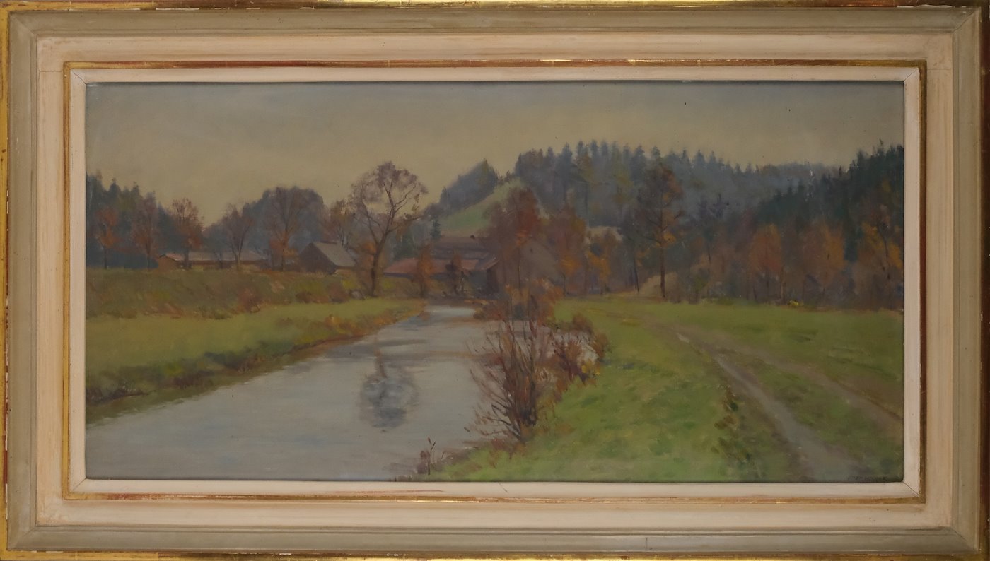 Josef Houdek - Řeka u vsi