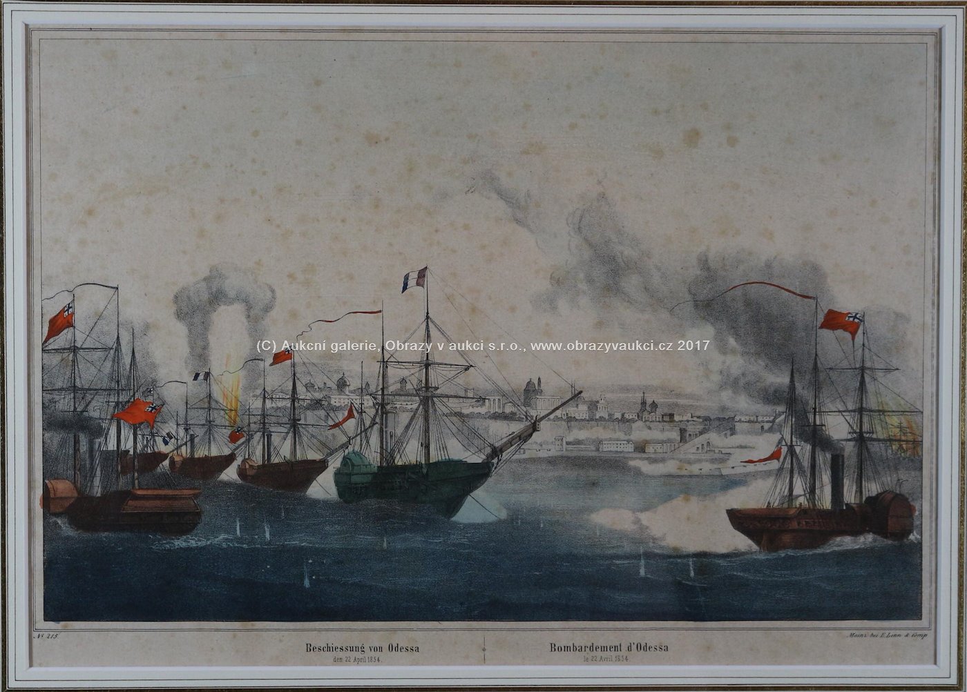 . - Bombardování Oděsy 22. dubna 1854