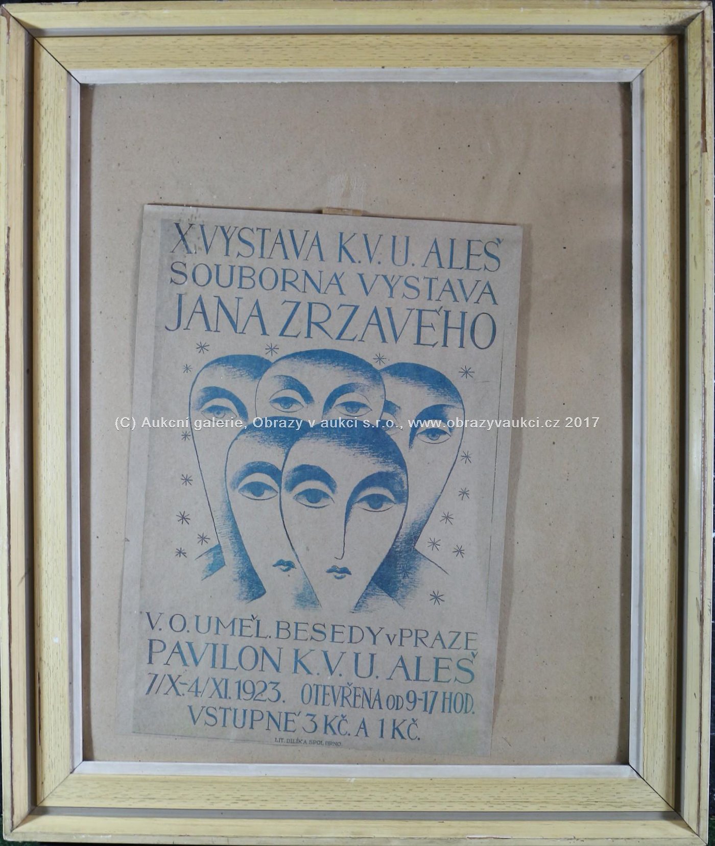 . - Souborná výstava Jana Zrzavého 1923