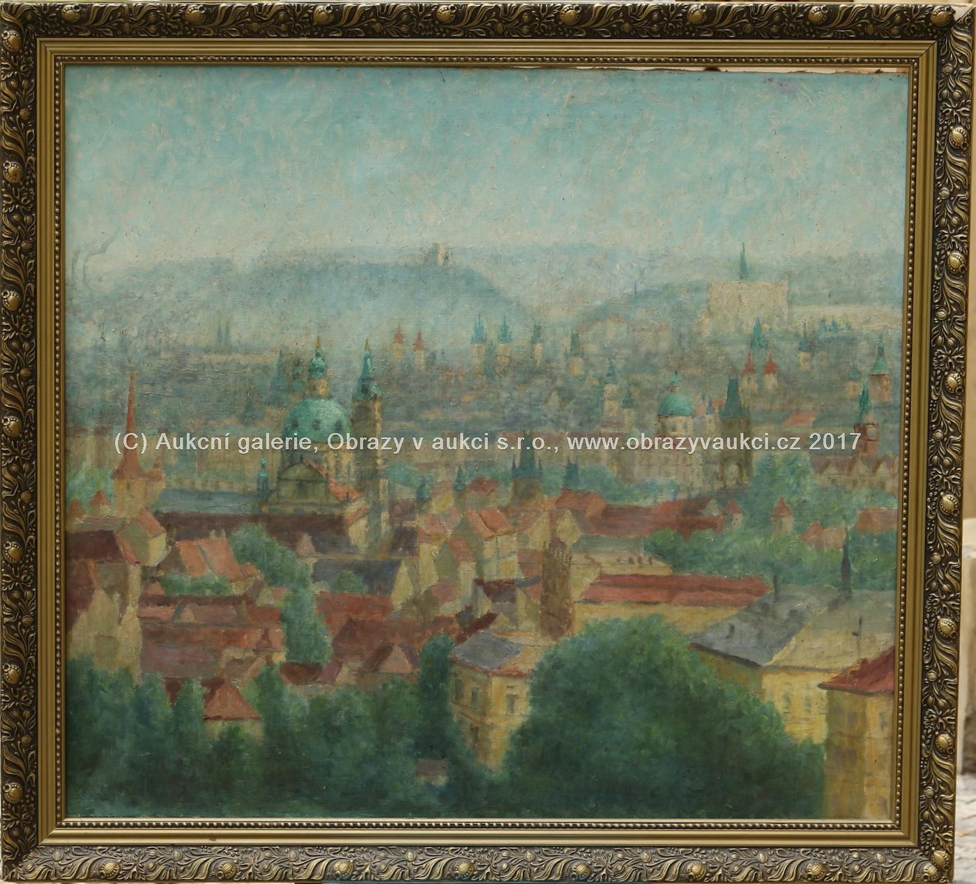 Josef Štefan Maleček - Praha z Petřína