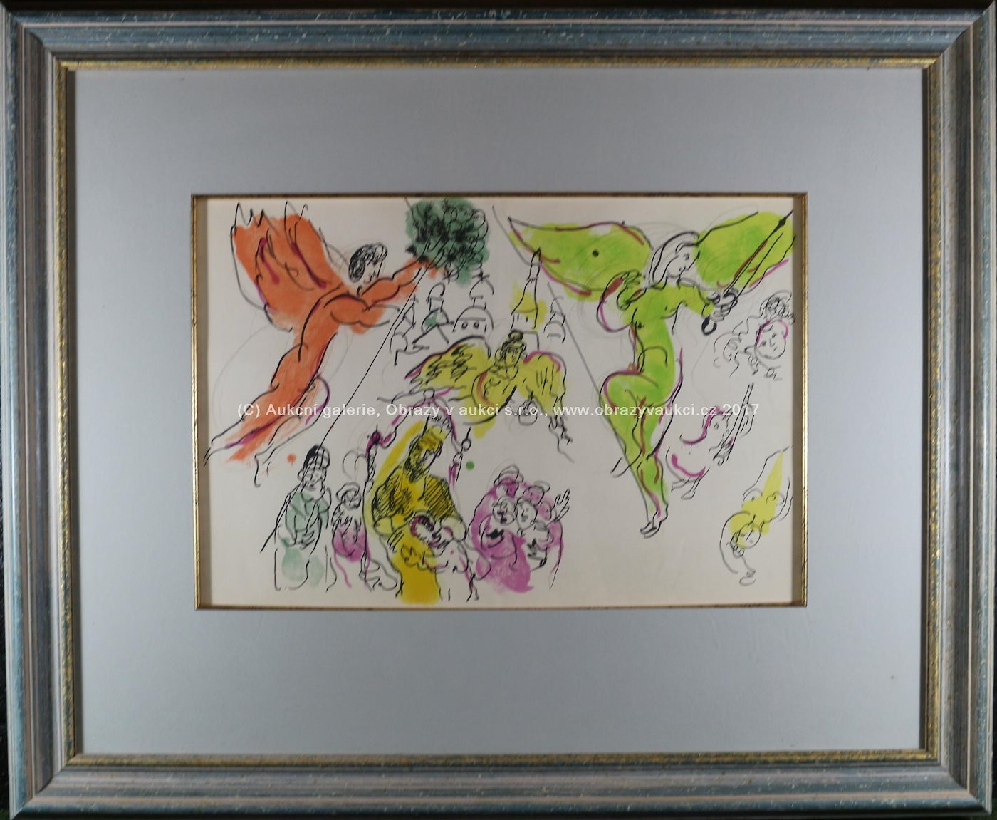 Marc Chagall - The red and green angels