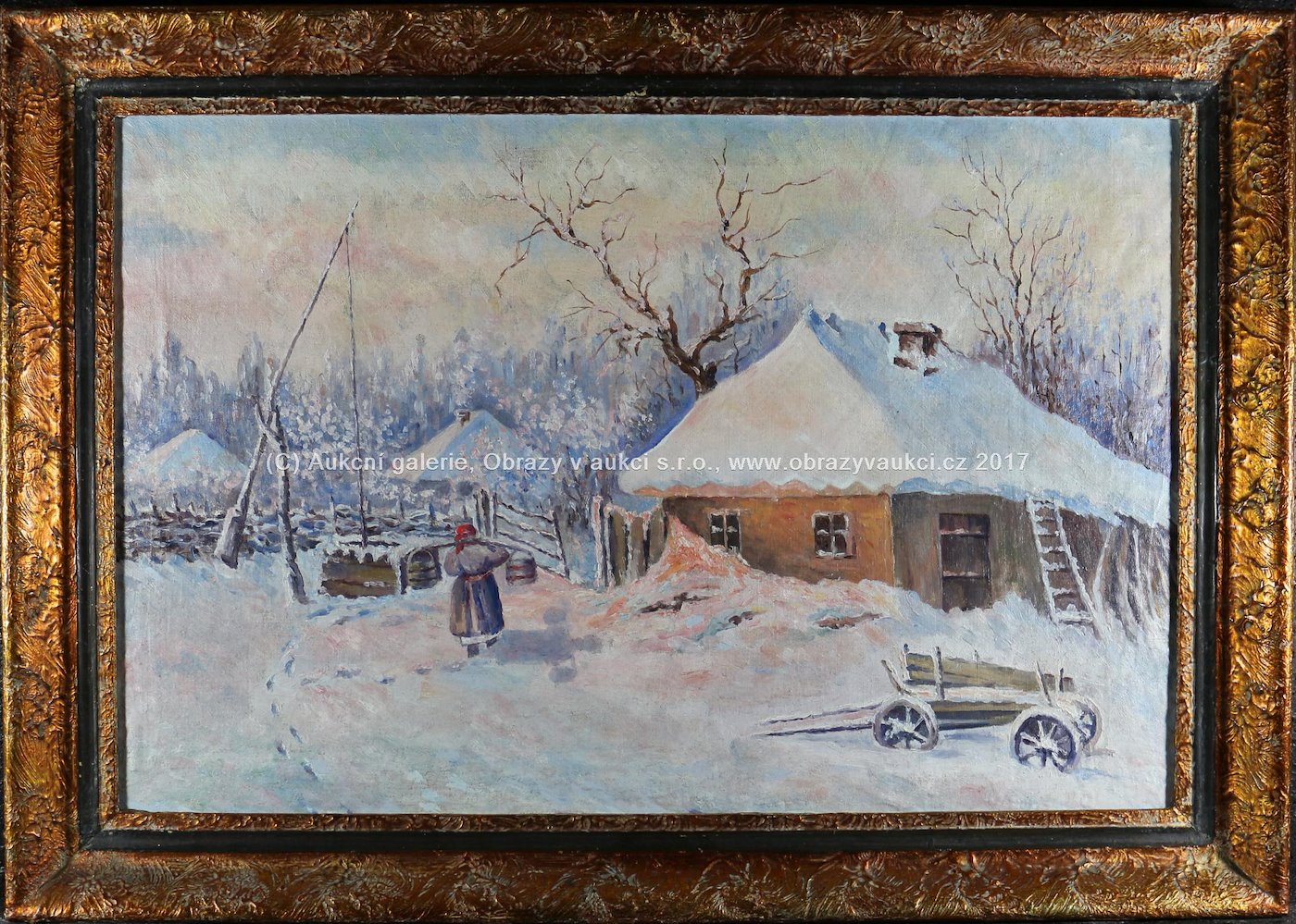 ruský malíř - Zima v Povolží (Volha) a Léto v Povolží
