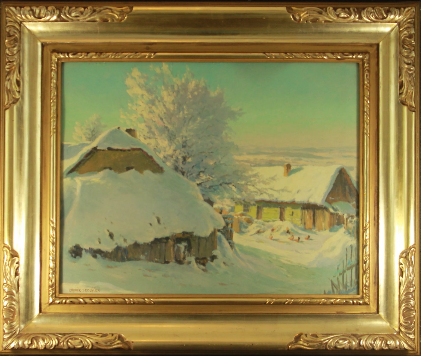 František Daněk - Sedláček - Chaloupky pod sněhem