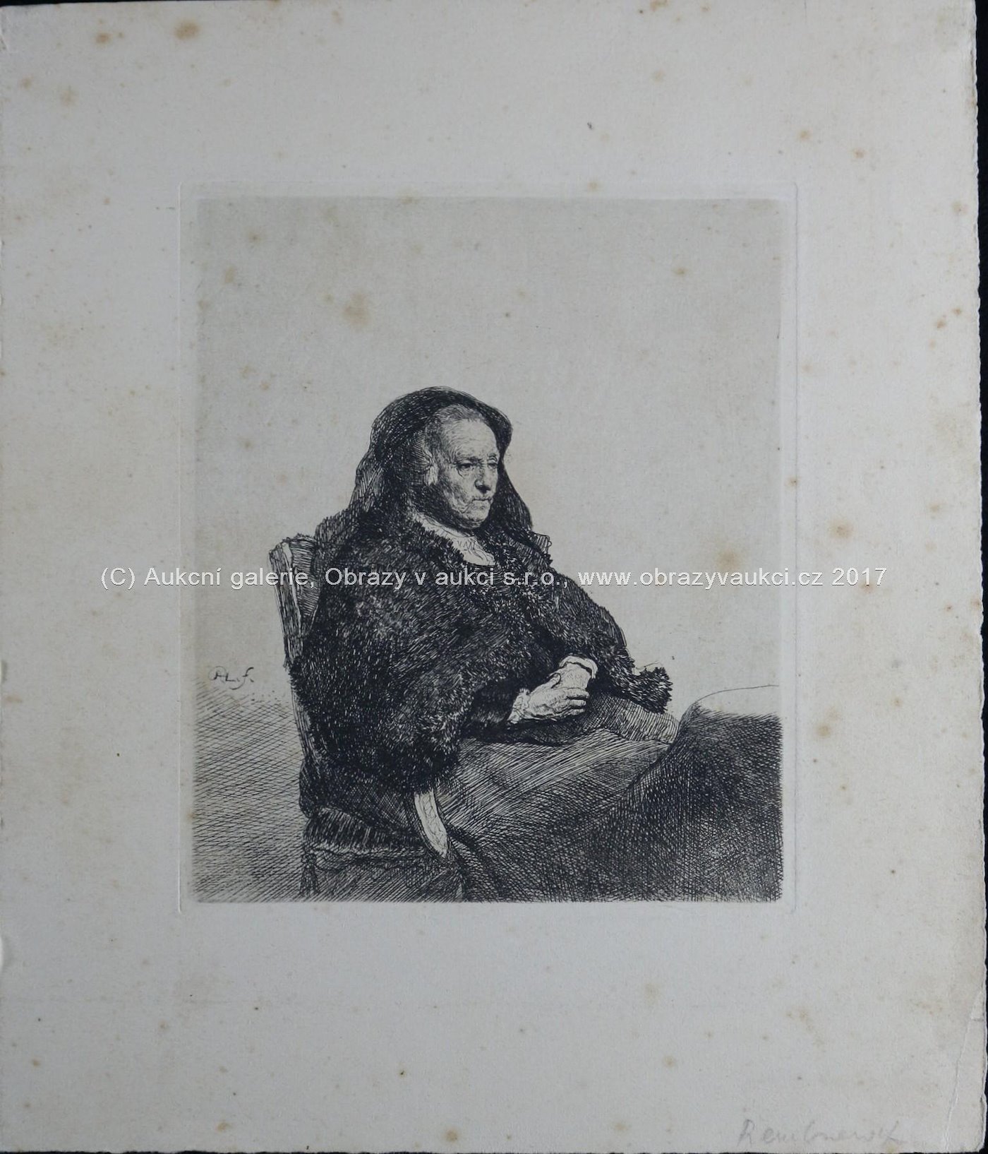 Rembrandt van Rijn - Portrét umělcovy matky