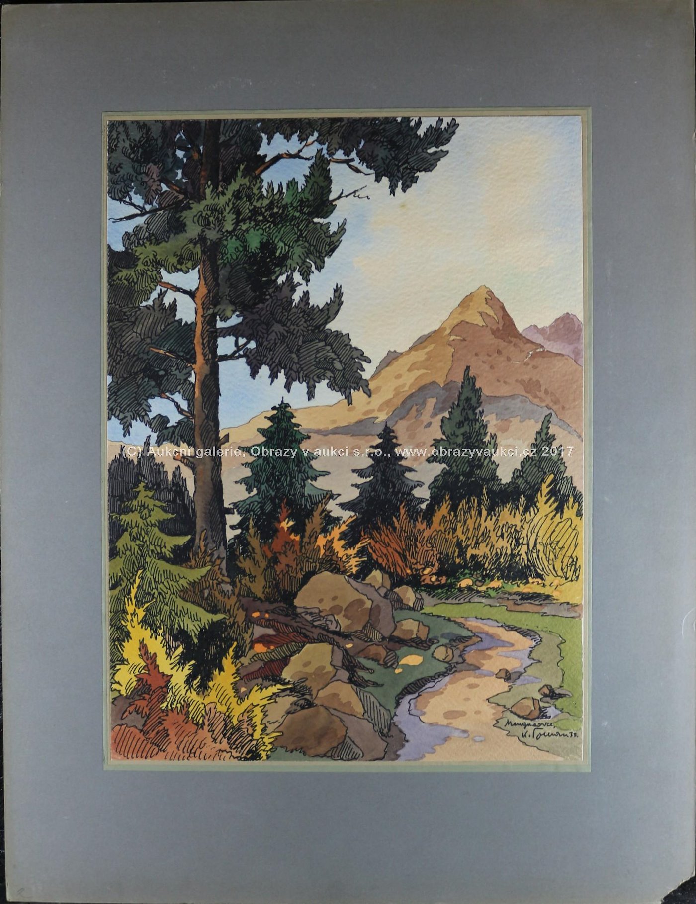 Karel Toman (1889) - Horská stezka ve Vysokých Tatrách