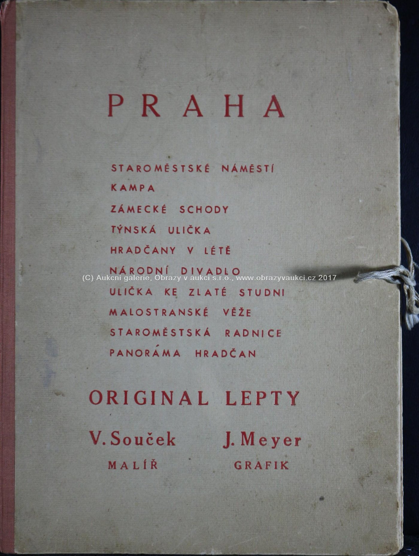 lepty J. Meyera podle obrazů V. Součka - Soubor Praha