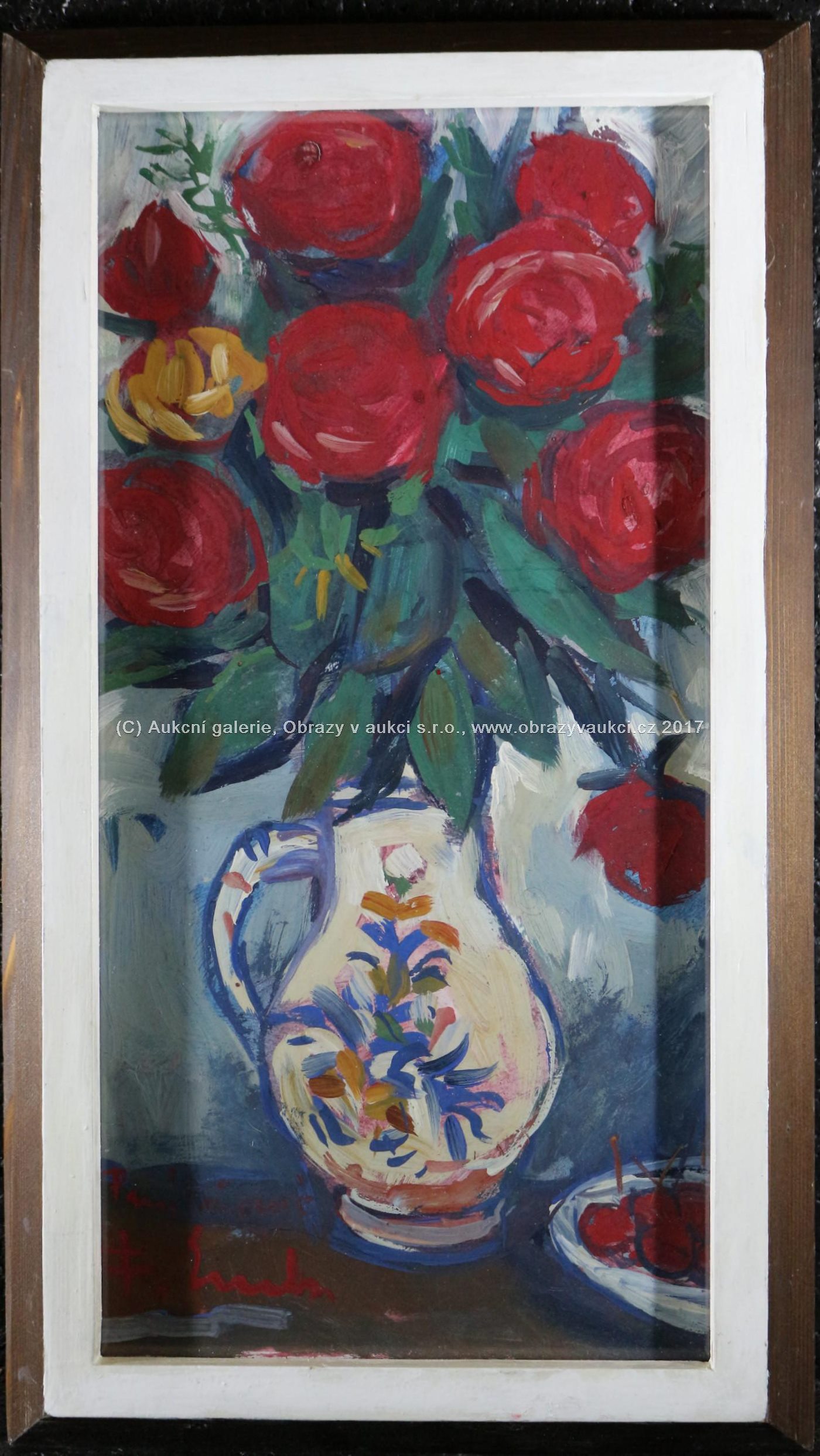 František Emler - Zátiší s růžemi