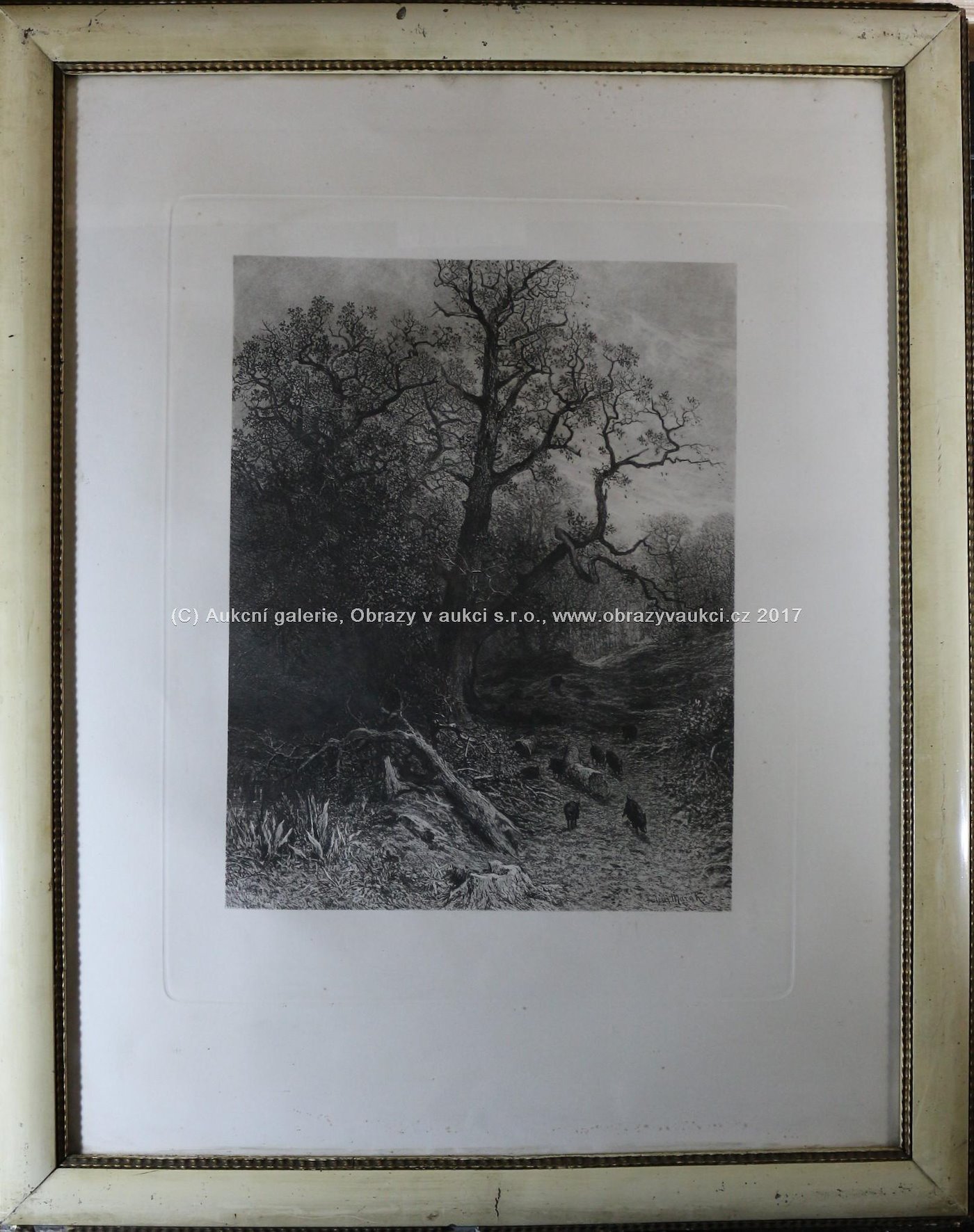 Julius Mařák - Kanci v lese