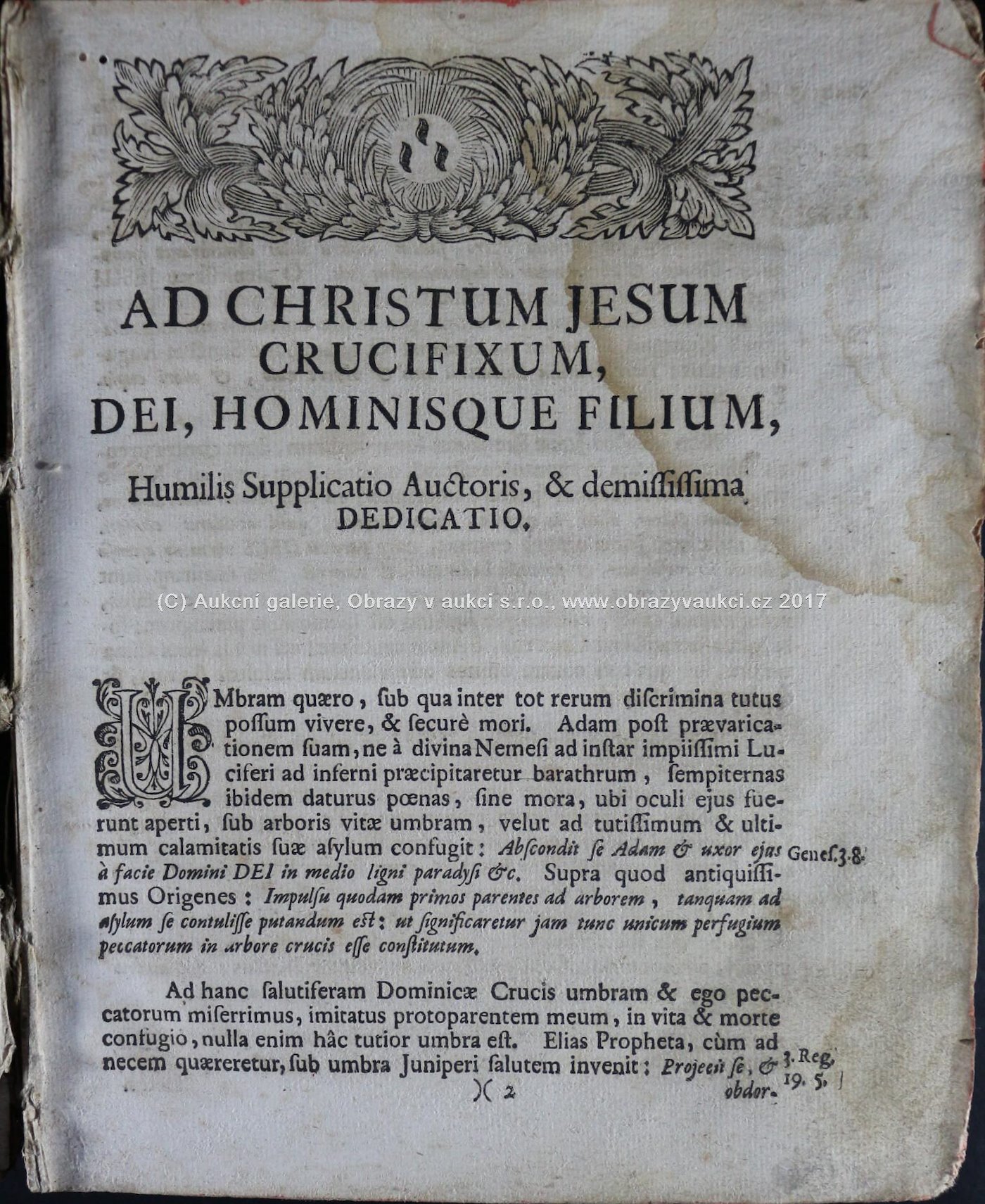 Antonín Ginther z Biberbachu - Curus Israel, et auriga ejus, Ducens hominem Christianum per Exempla Christi Domini...