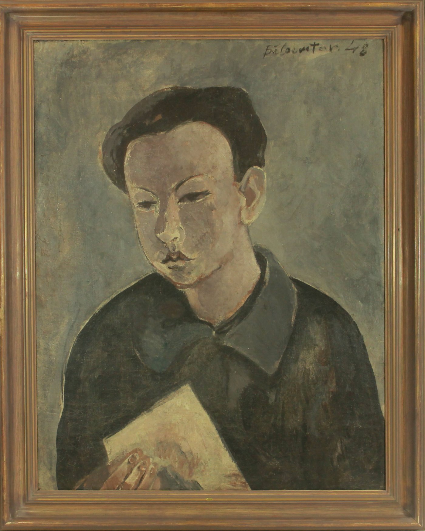 Andrej Bělocvětov - Chlapec s papírem