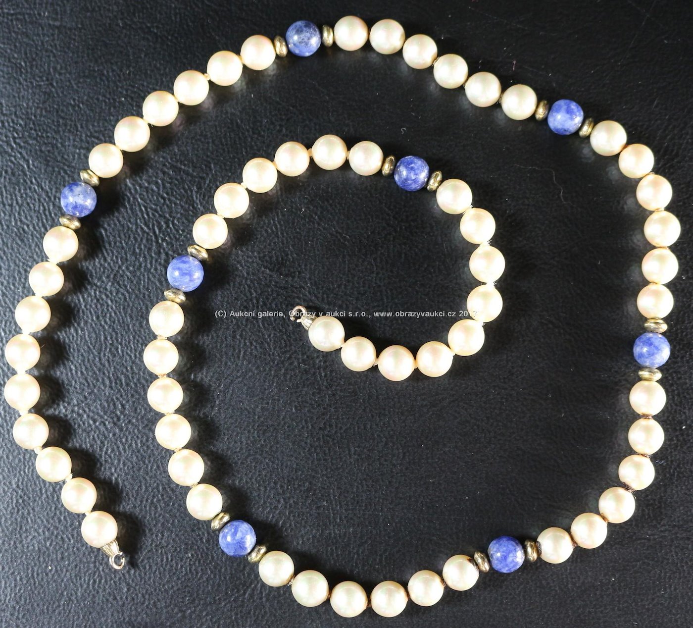 Náhrdelník - Z bílých perel Princess 18´´, hrubá hmotnost: 24,15 g