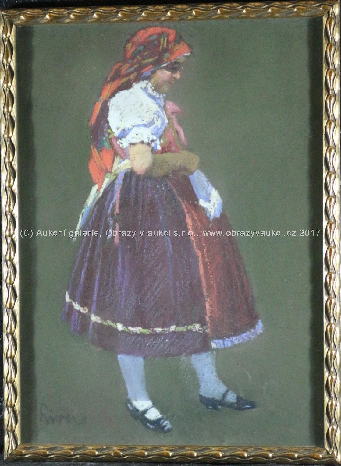 Rudolf Livora - Děvče v kroji