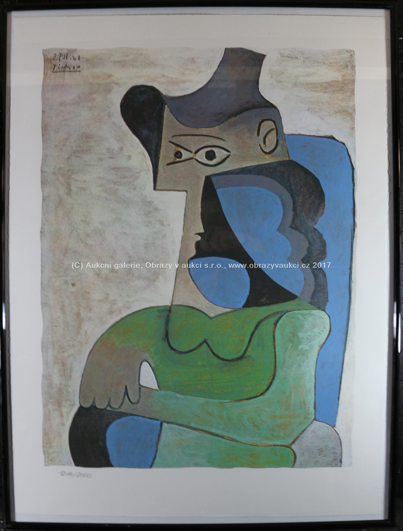 Pablo Picasso - Sedící žena