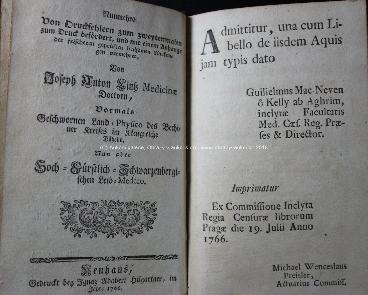 Johann Franz Löw - Hydriatria Recusa, Das ist: Wiederhollte kurze Beschreibung Des Frauenberger Baades