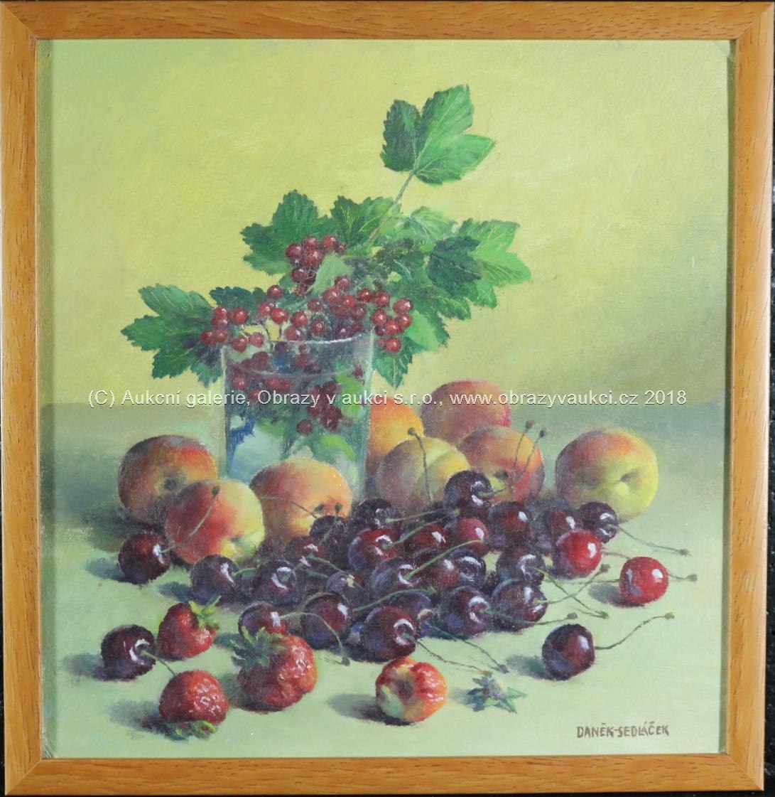 František Daněk - Sedláček - Zátiší s ovocem