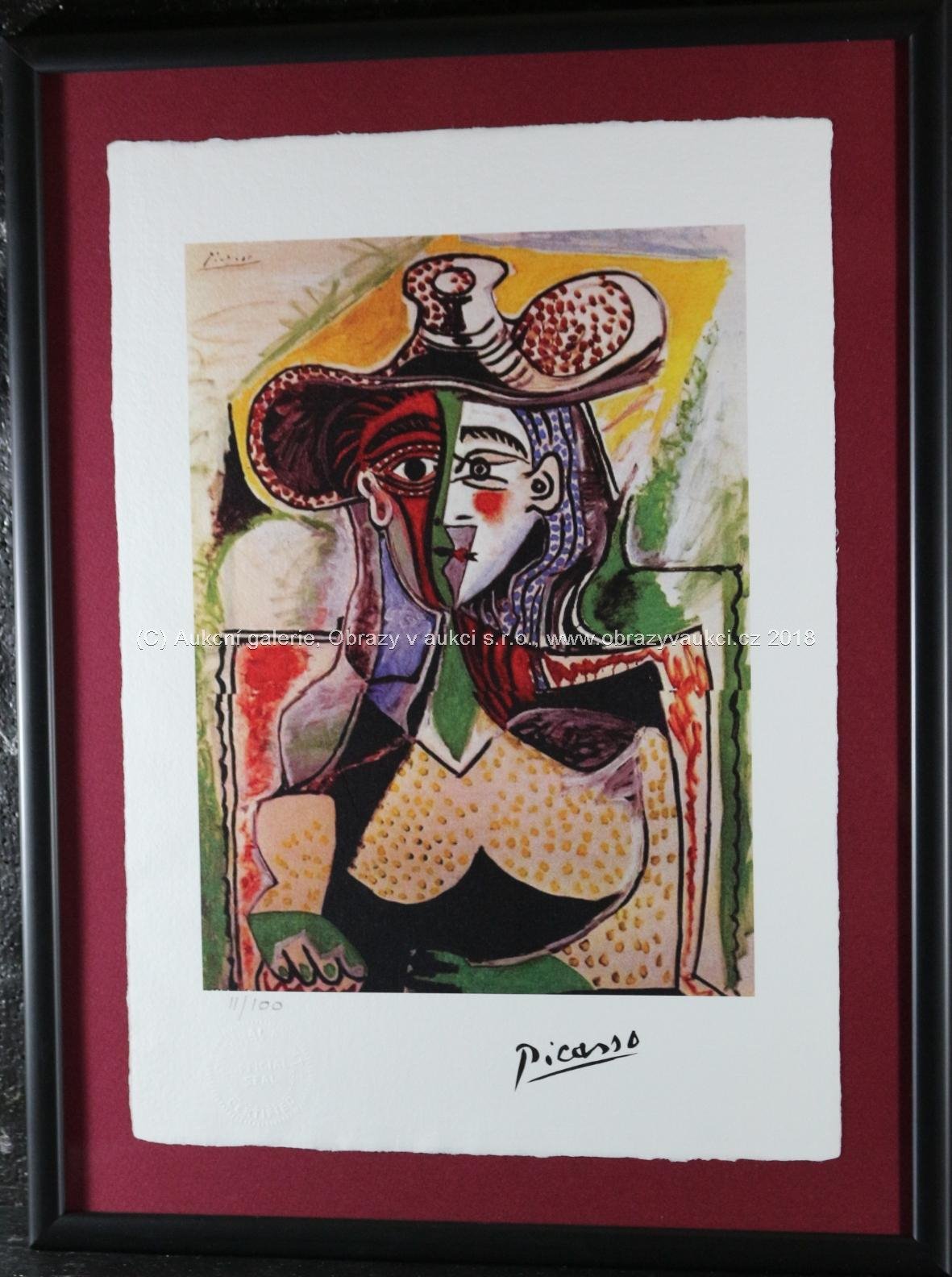 Pablo Picasso - Žena na židli