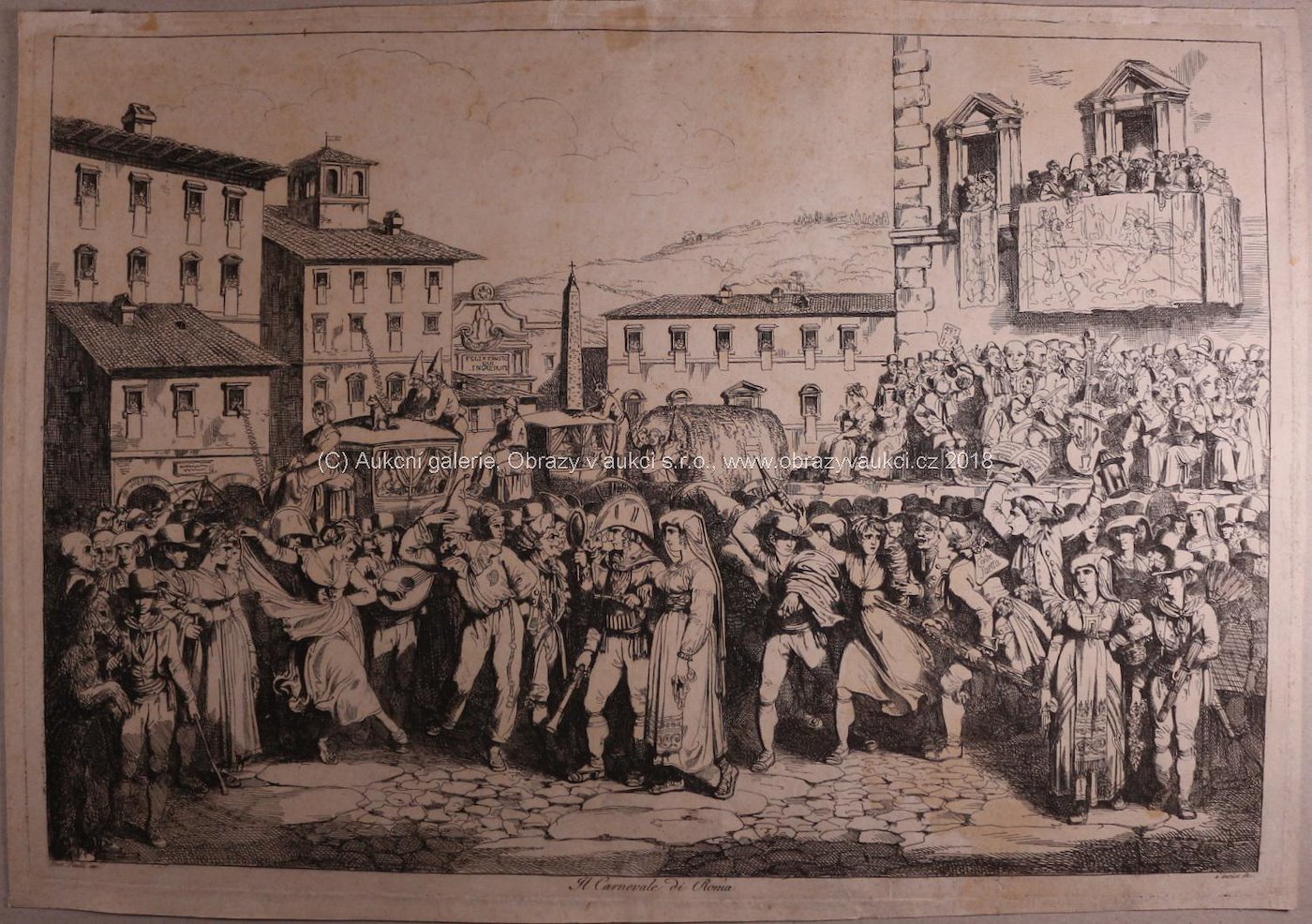 Bartolomeo Pinelli (1781-1835) - Il Carnevale di Roma