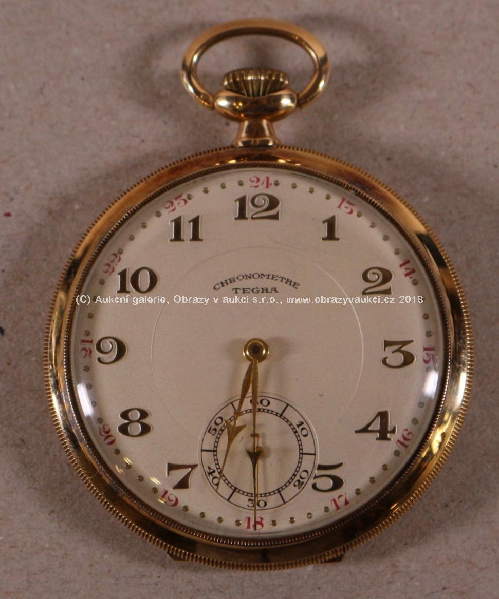 značeno - Pánské zlaté kapesní hodinky, punc Lyra Z-34, ryzost 585/1000, hrubá hmotnost 66,71 g