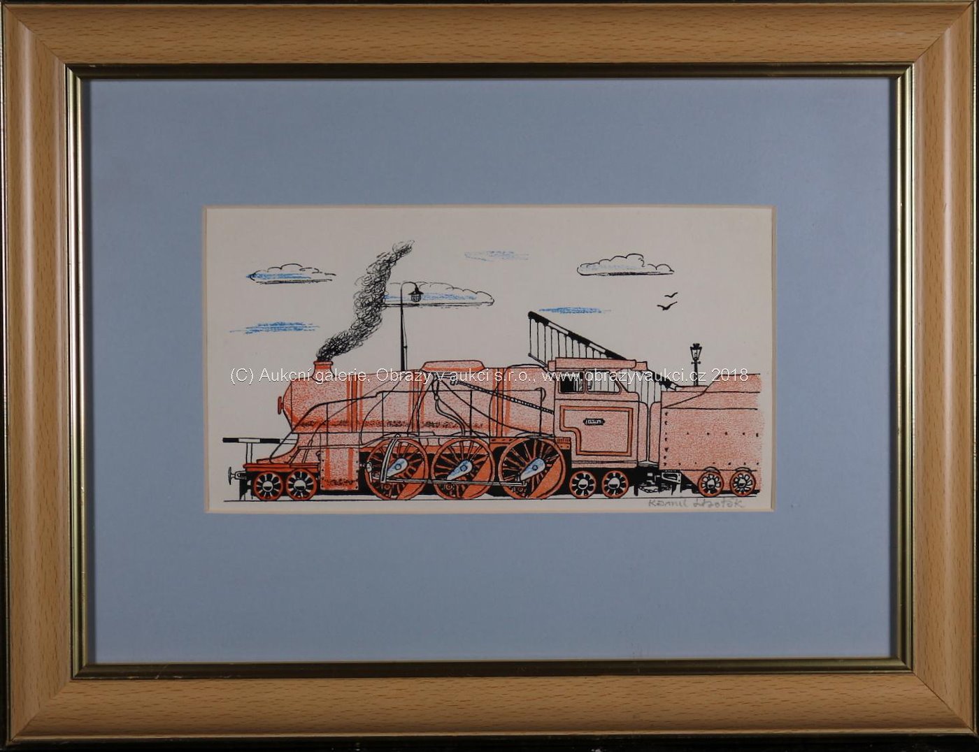 Kamil Lhoták - Krásná růžová lokomotiva