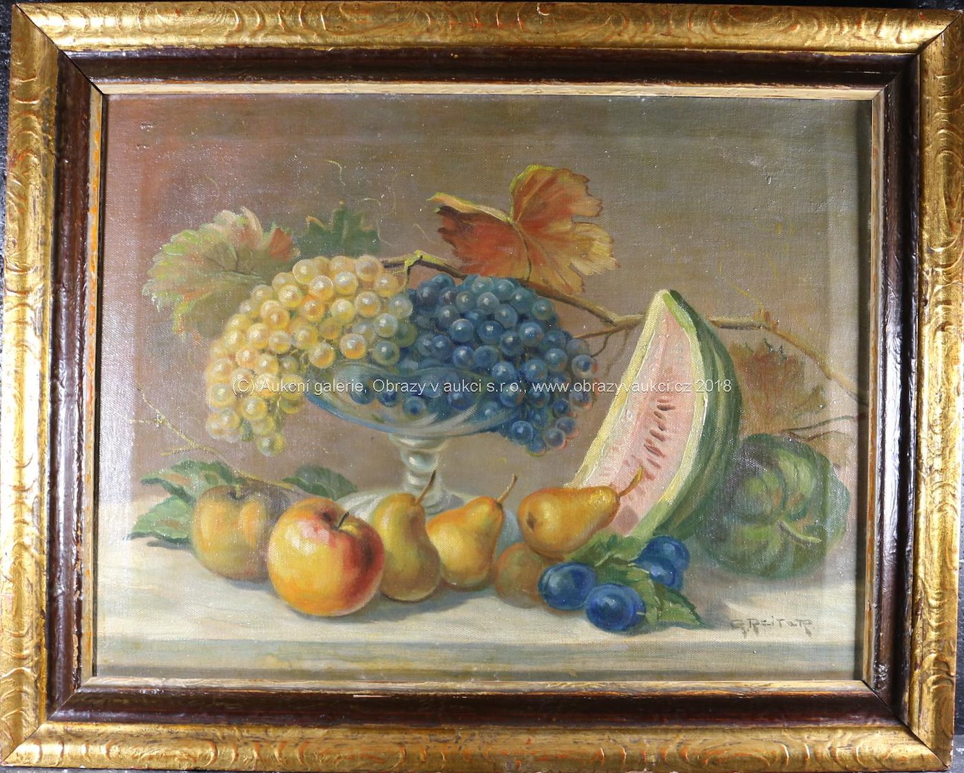 Gustav Reiter - Zátiší s ovocem
