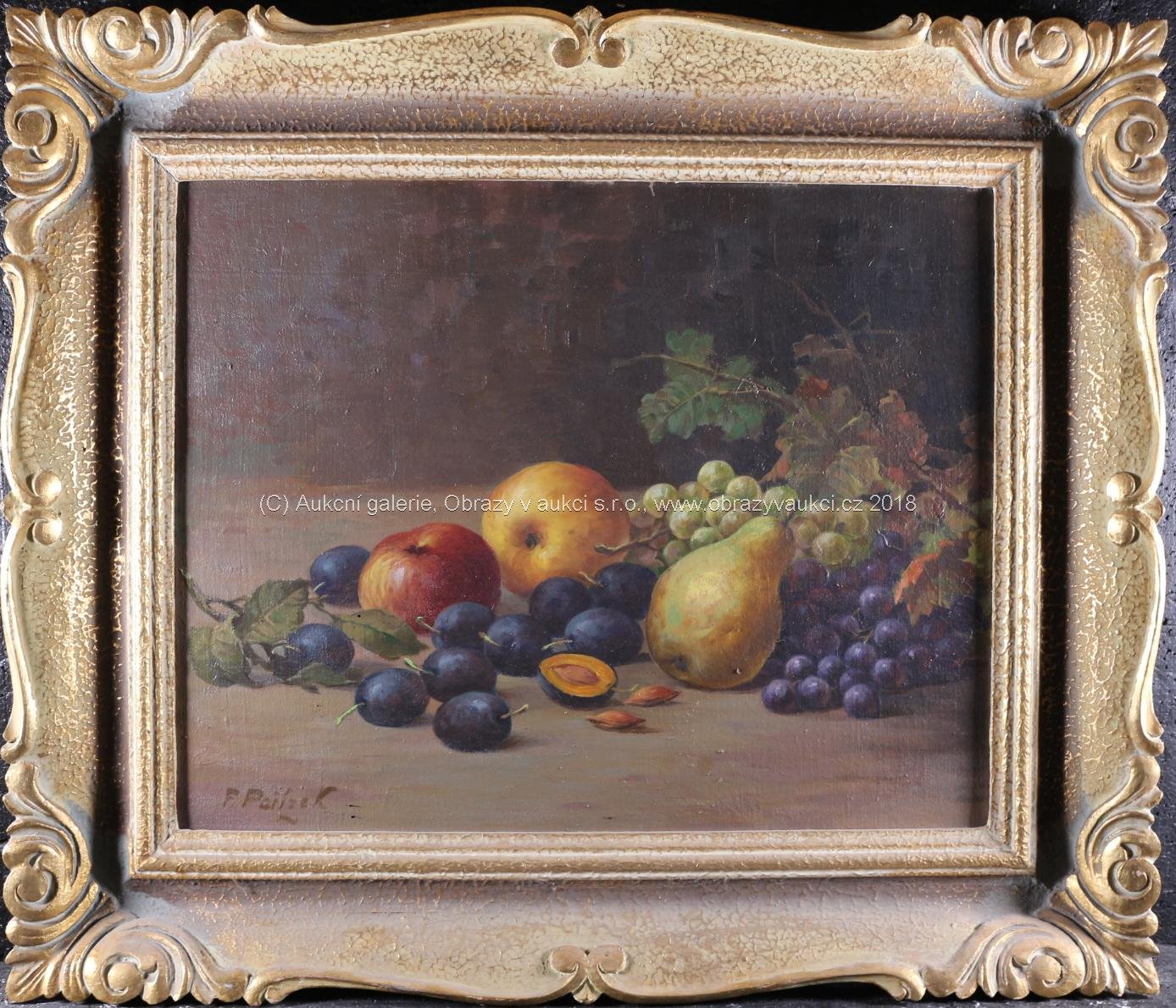 František Pařízek - Zátiší s ovocem