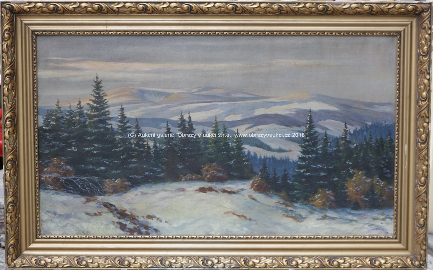 Gustav Porš - Zima v horách
