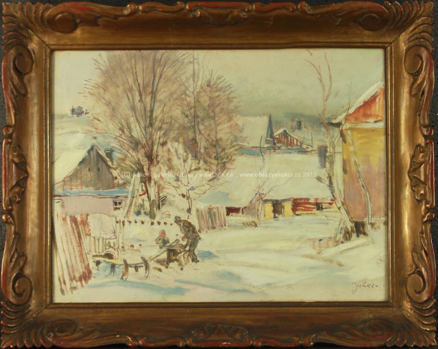 Václav Knotek - Zimní vesnice