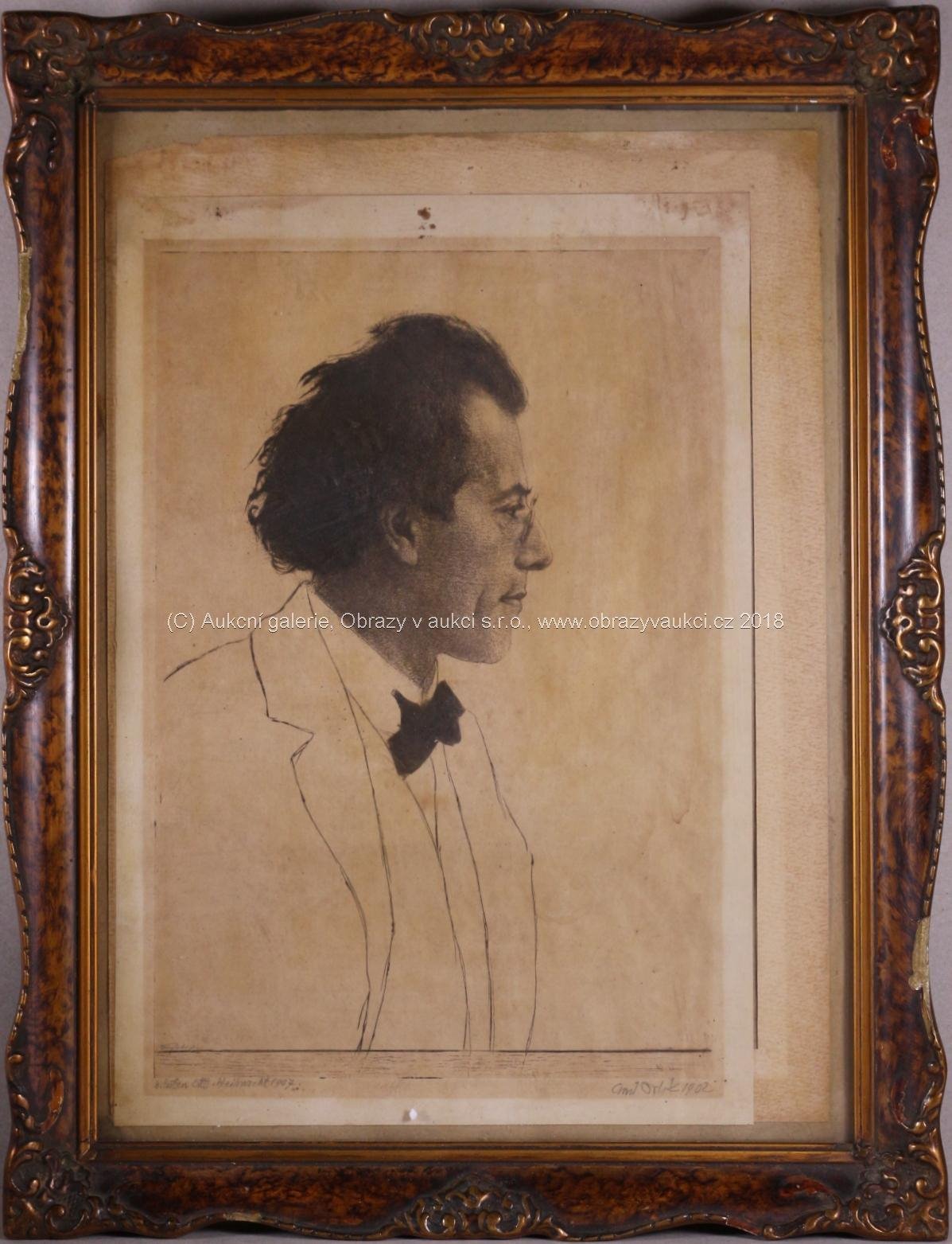 Emil Orlik - Portrét Gustava Mahlera