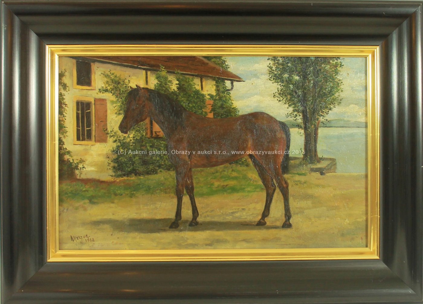 A. Herzog - Kůň před domem