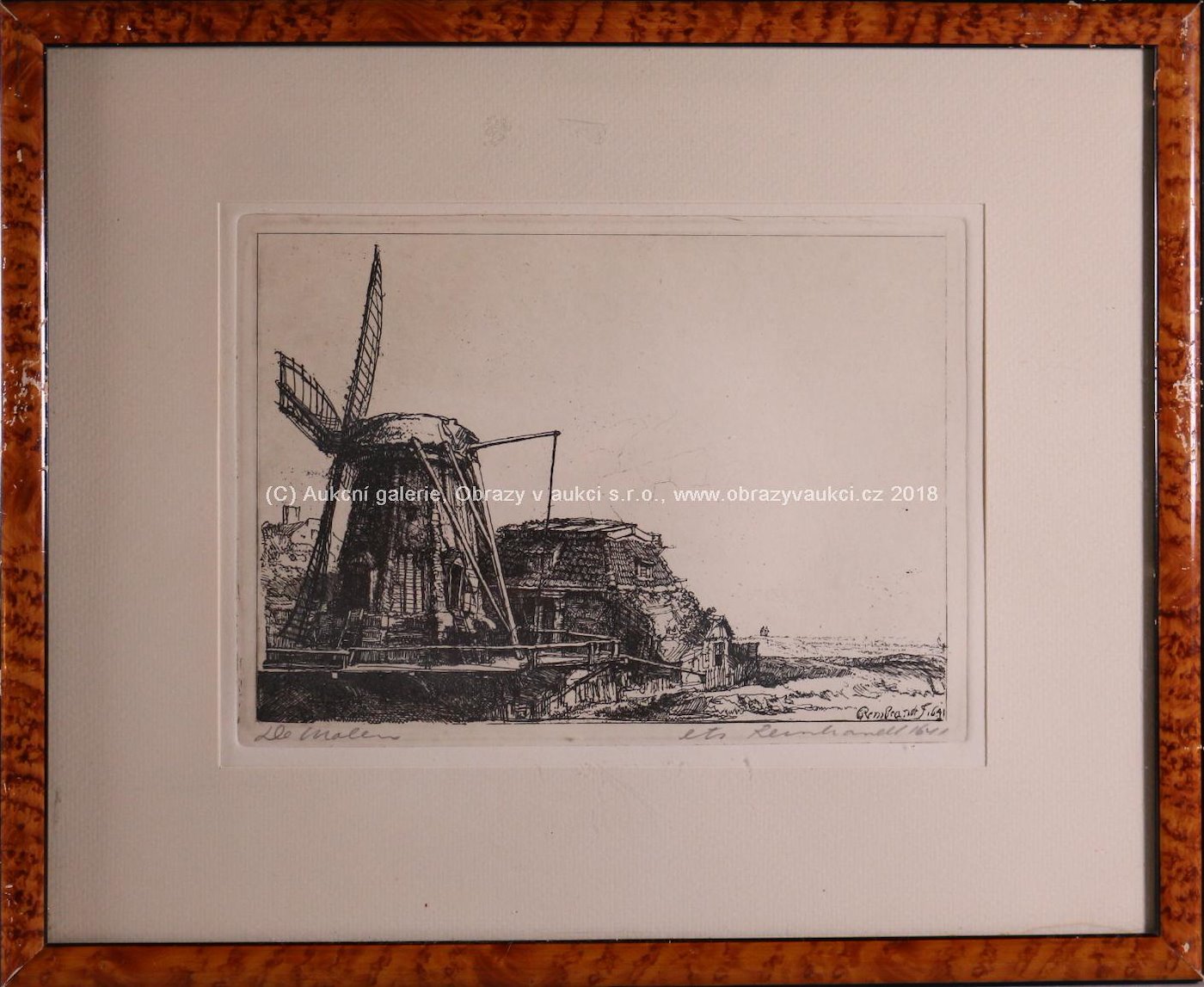 Rembrandt van Rijn - Větrný mlýn