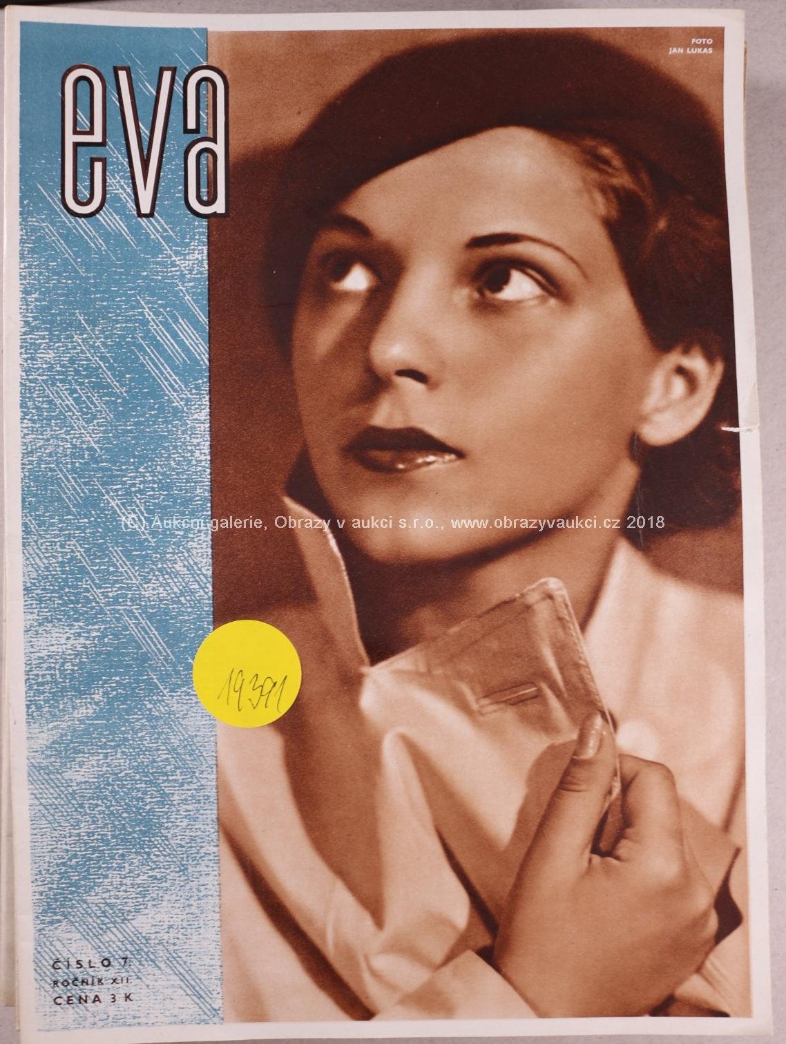 . - Soubor 37 čísel časopisu Eva z let 1937, 1940-1942