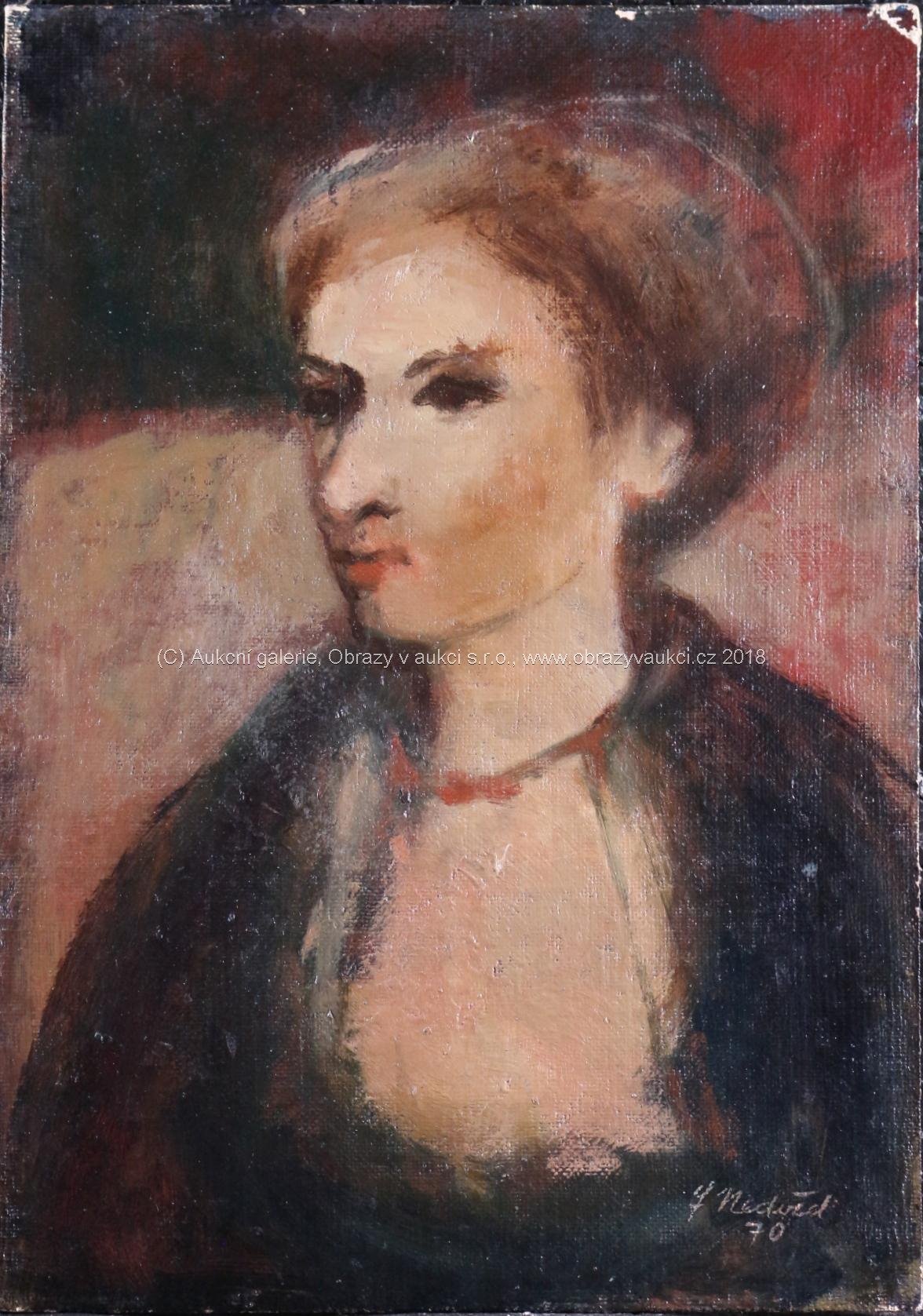 František Nedvěd - Portrét dívky