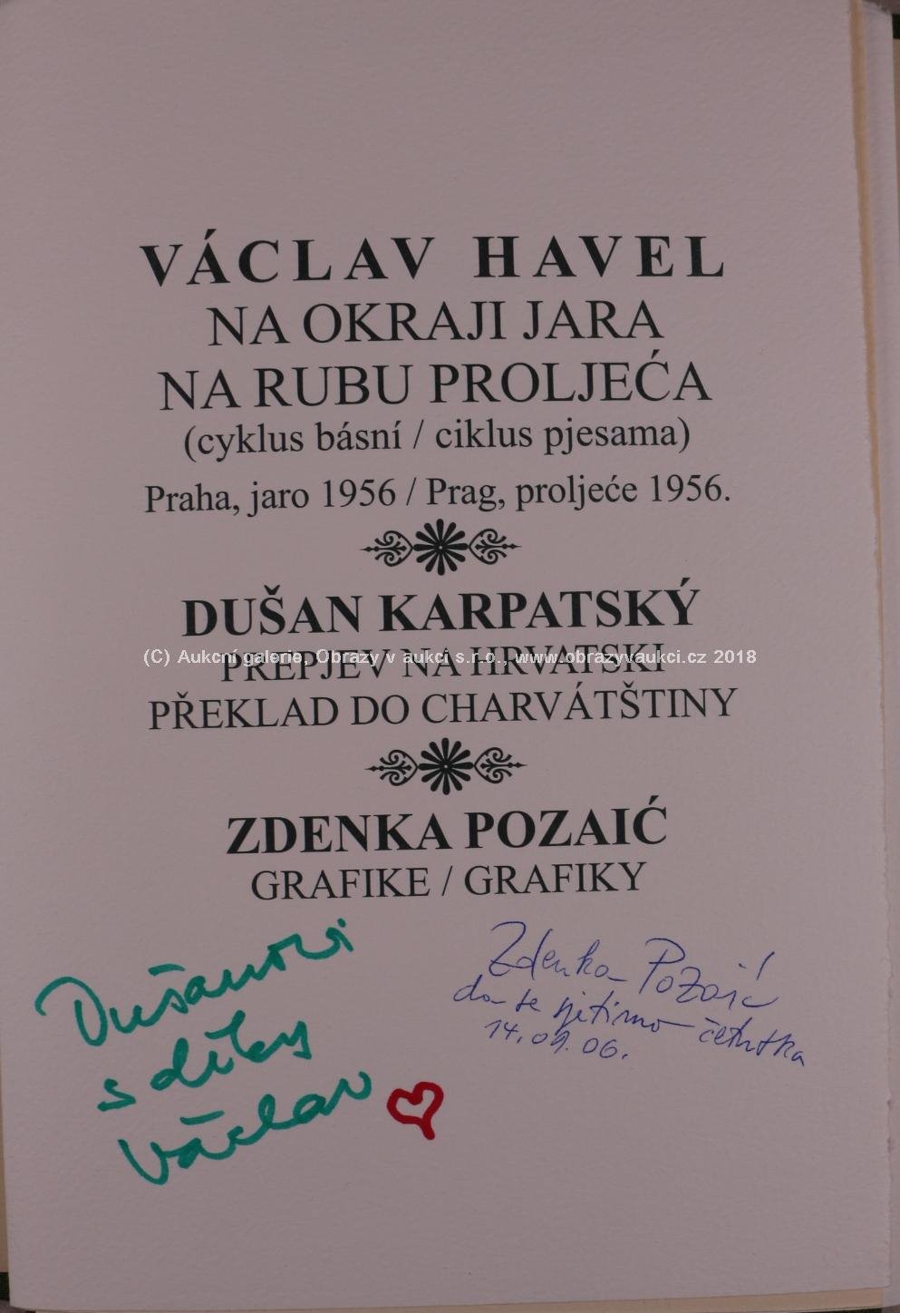 Václav Havel, Zdenka Pozaič - Na okraji jara