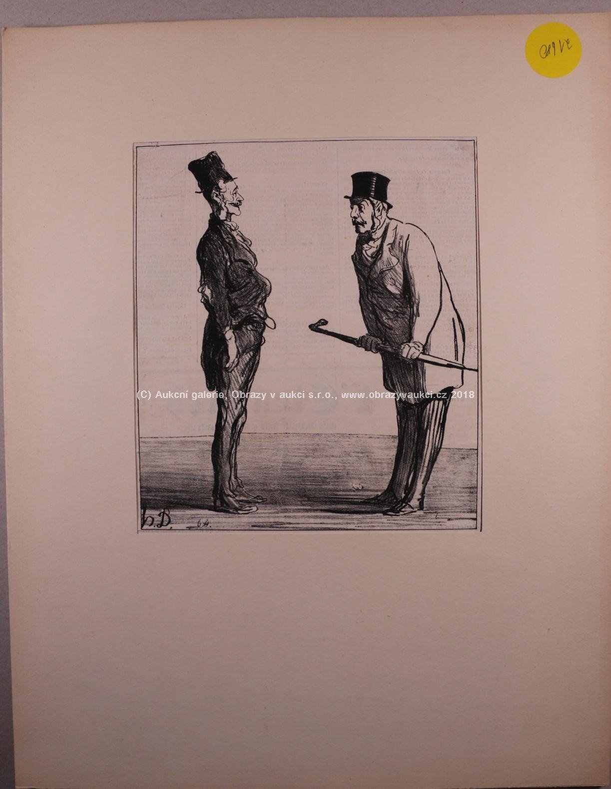 Honoré Daumier - Soubor 9 litografií 