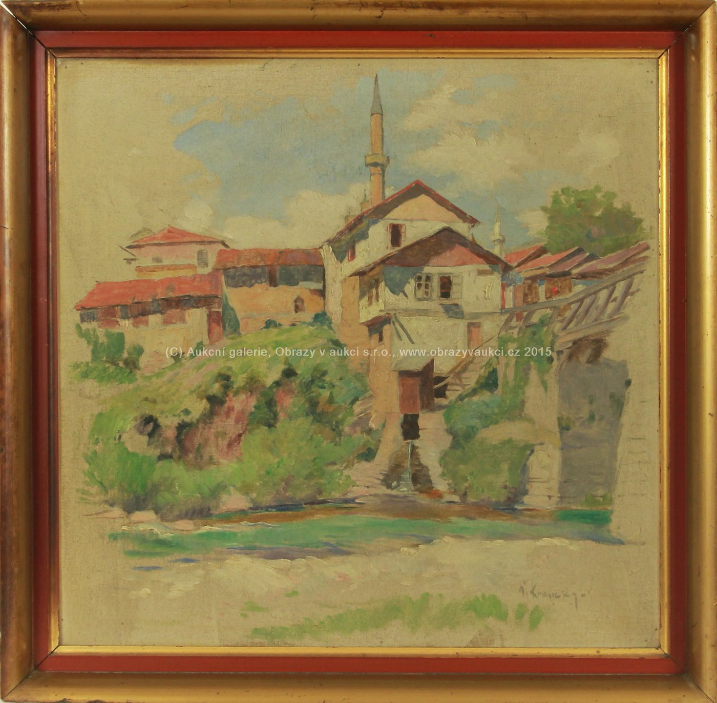 Marcel Krasický - Domky u řeky