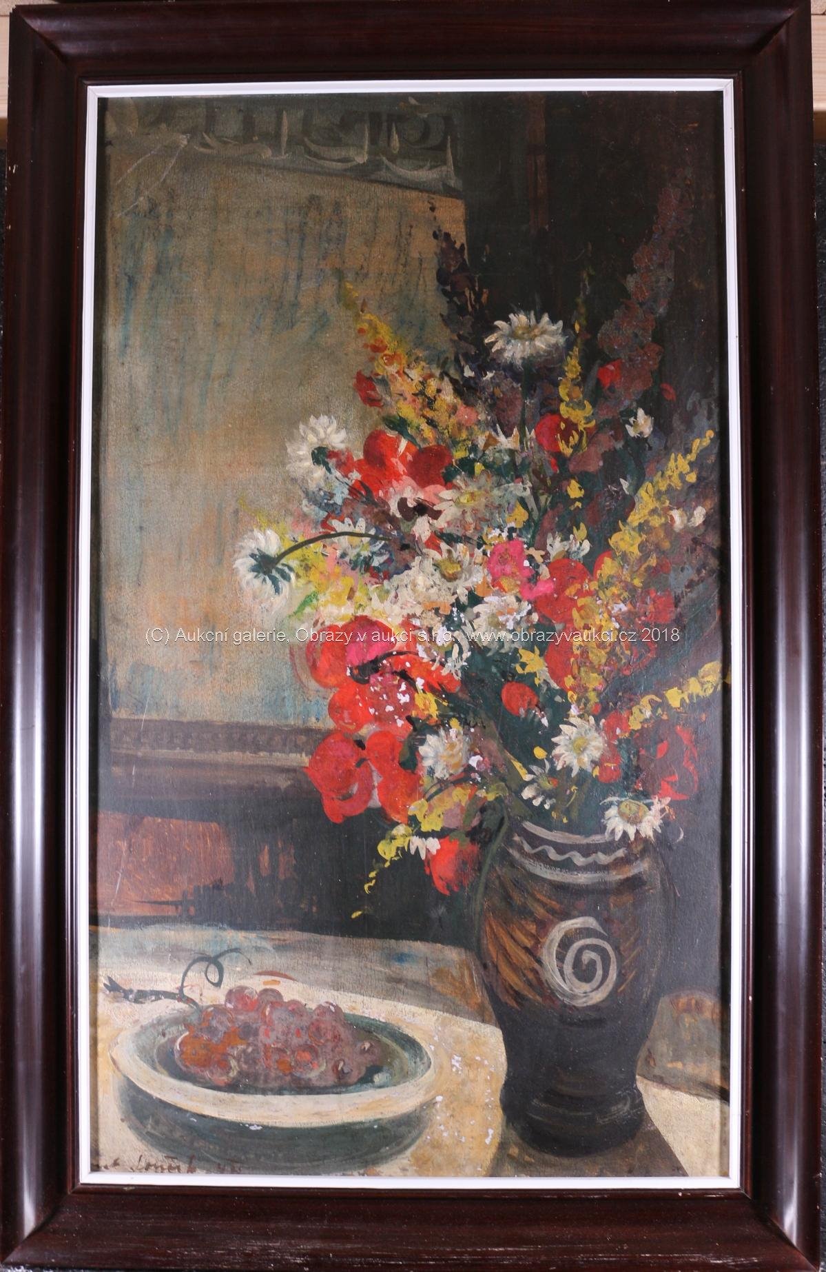 Karel Souček (*1885) - Kytice v malovaném džbánku